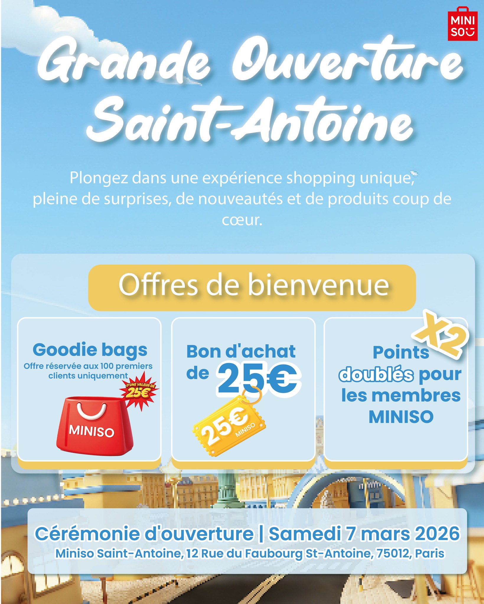 MINISO France - 🎉 On arrive… et on ne vient pas les mains... | Facebook