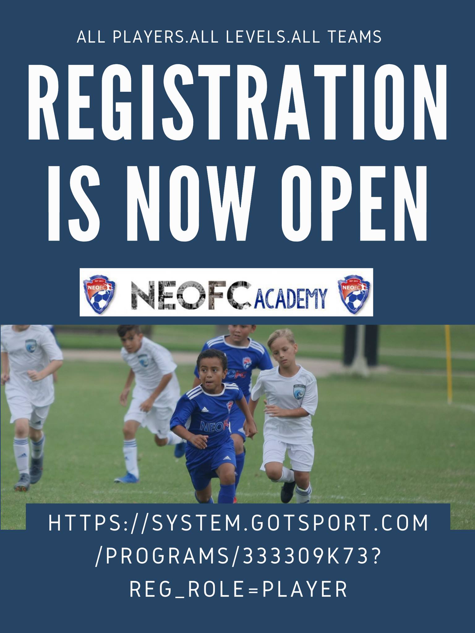 NEOFC Academy - Hello fam, register your player at:...
