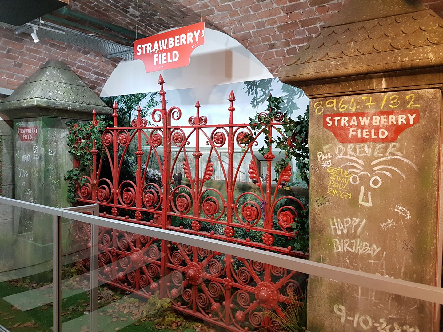 Original strawberry field gates,in the garden of the strawberry