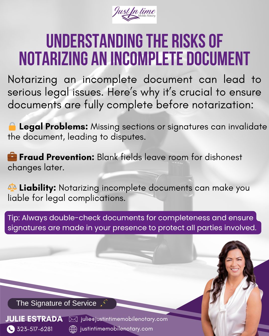 Just In Time Mobile Notary