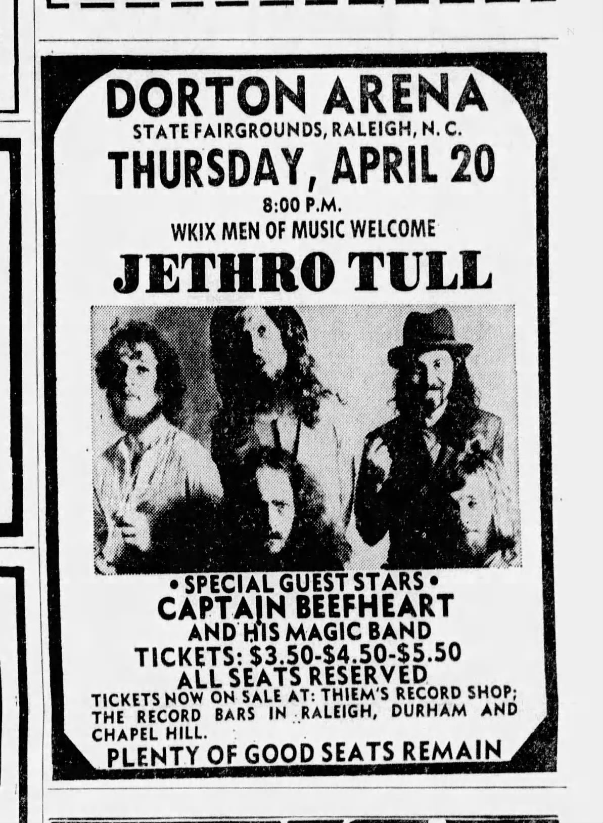 On this date in 1972: The 'Thick As A Brick' world tour brought