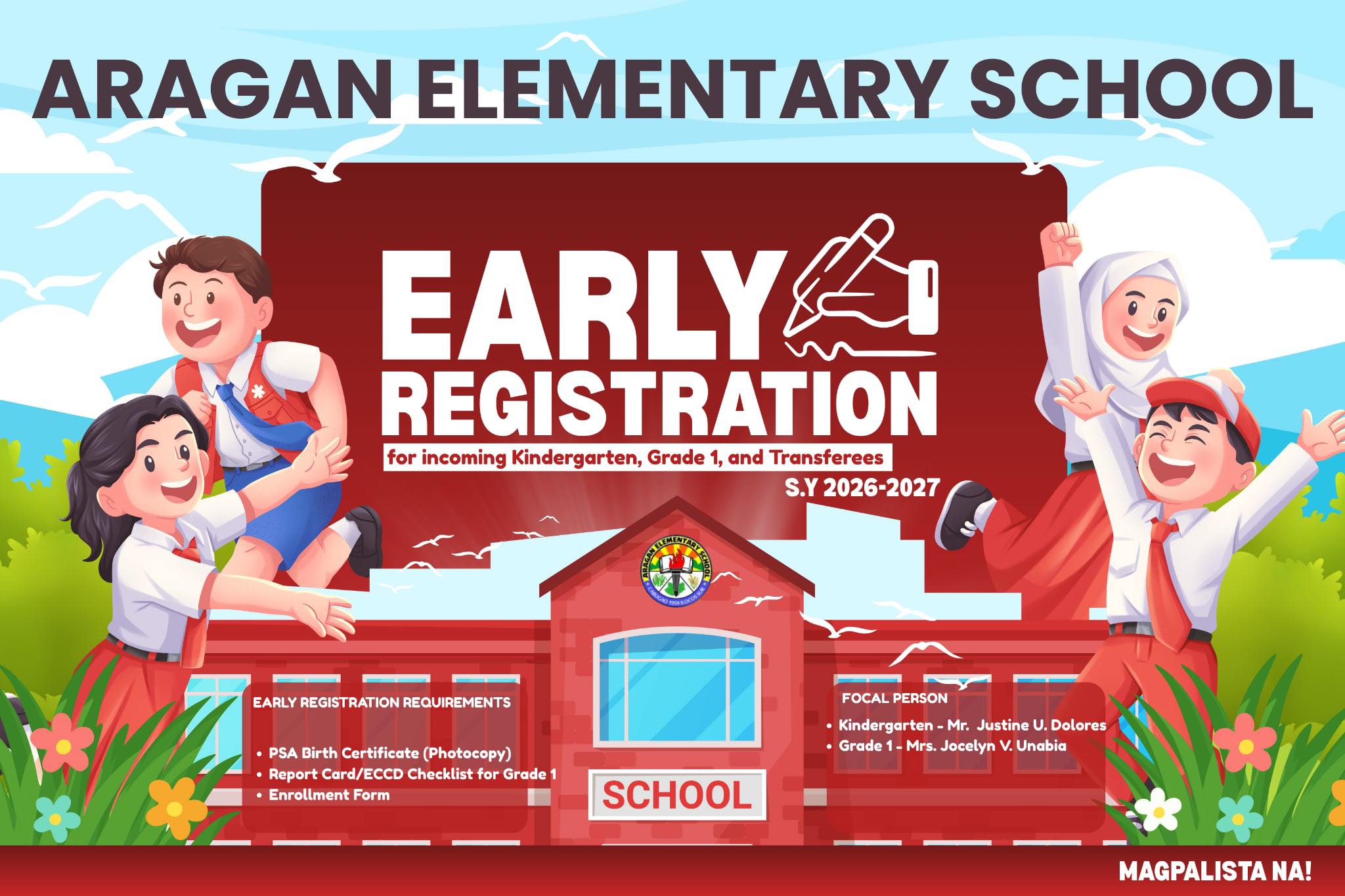 Dep - 📍EARLY REGISTRATION for SY 2026–2027 🗓 January 31 – February 27 ...