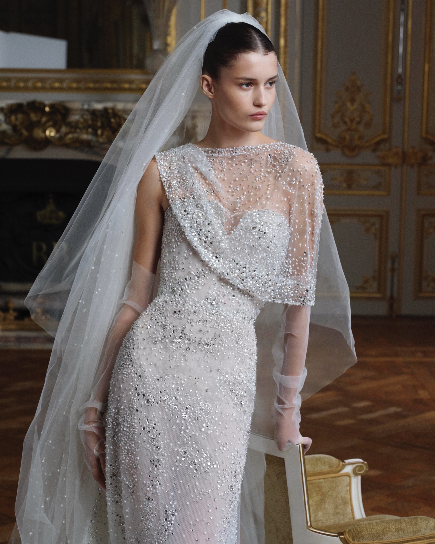 elie saab beaded wedding dress Bridal Spring 2027 Explore now on eliesaab.com #ELIESAAB #ELIESAABBRIDAL elie saab haute couture wedding dress
