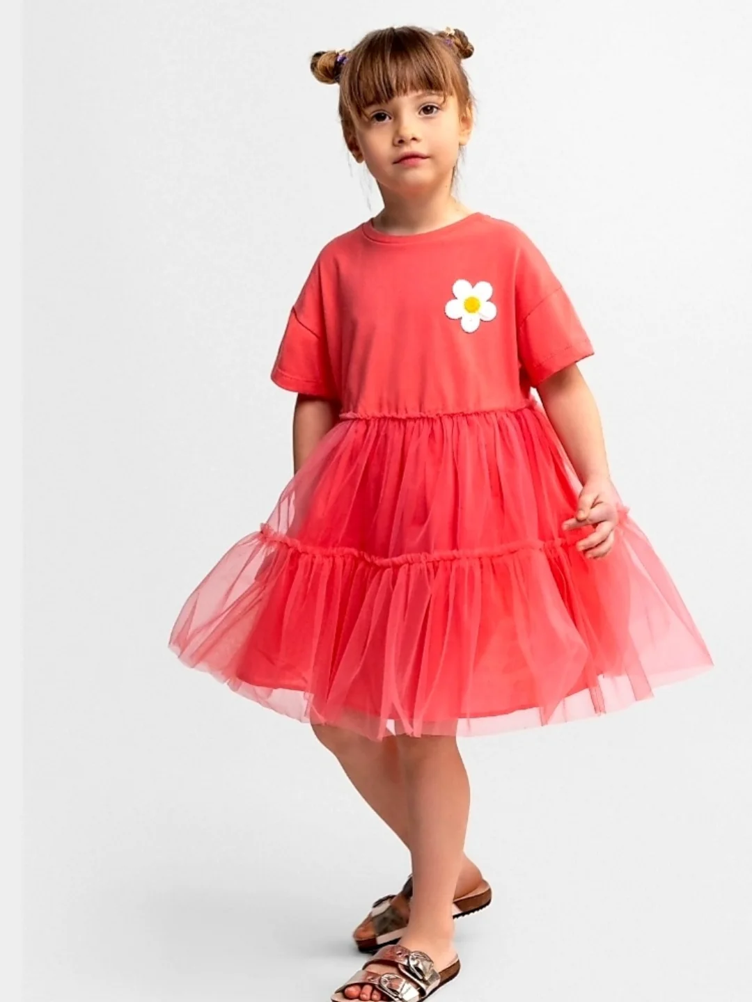 jersey and tulle dress 🌞 This charming brings together soft cotton comfort with the playful twirl of a layered skirt..😃 Whether dancing at a party or enjoying a sunny day out this dress bohokaftan