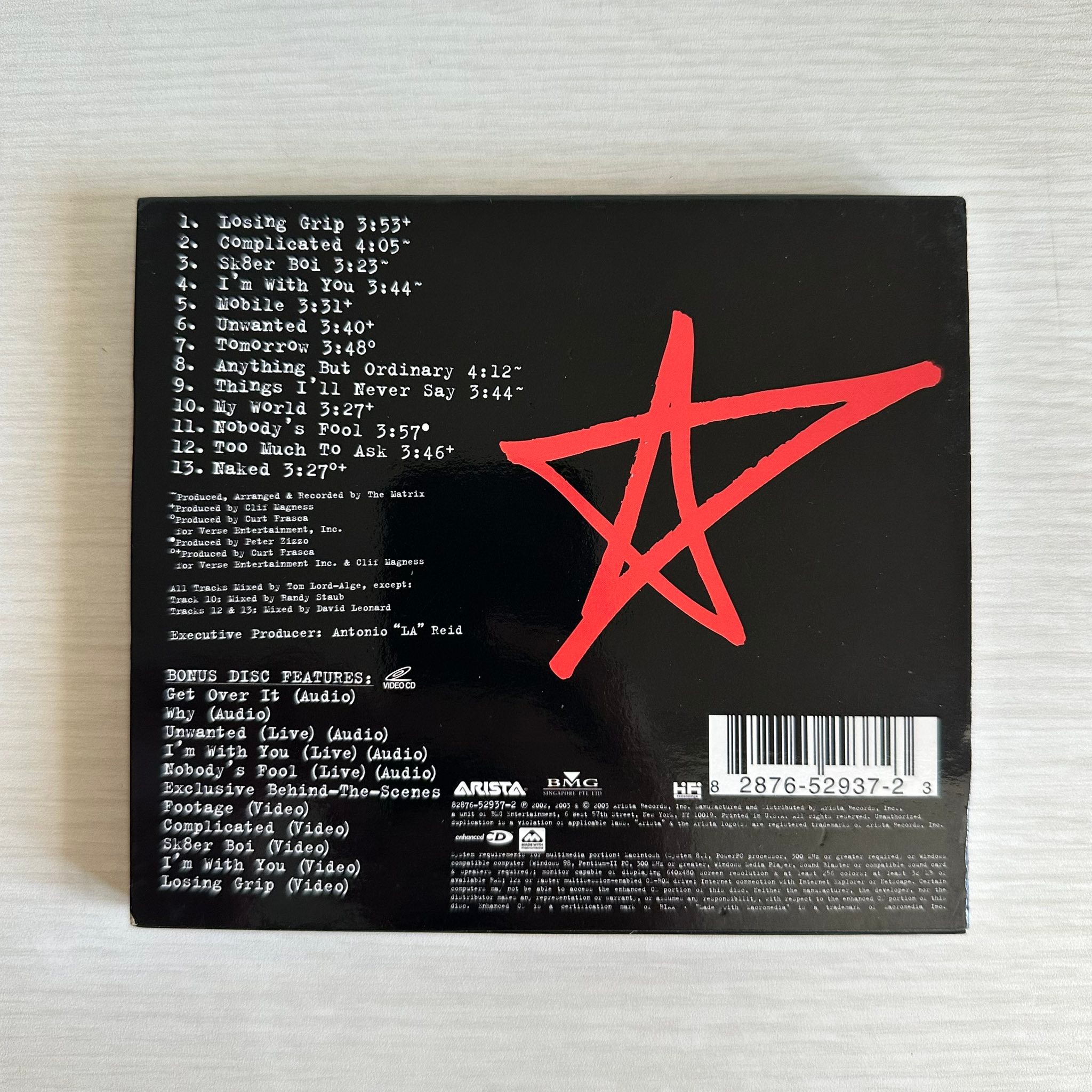 Music - Avril Lavigne - Let Go special edition CD/VCD set with 