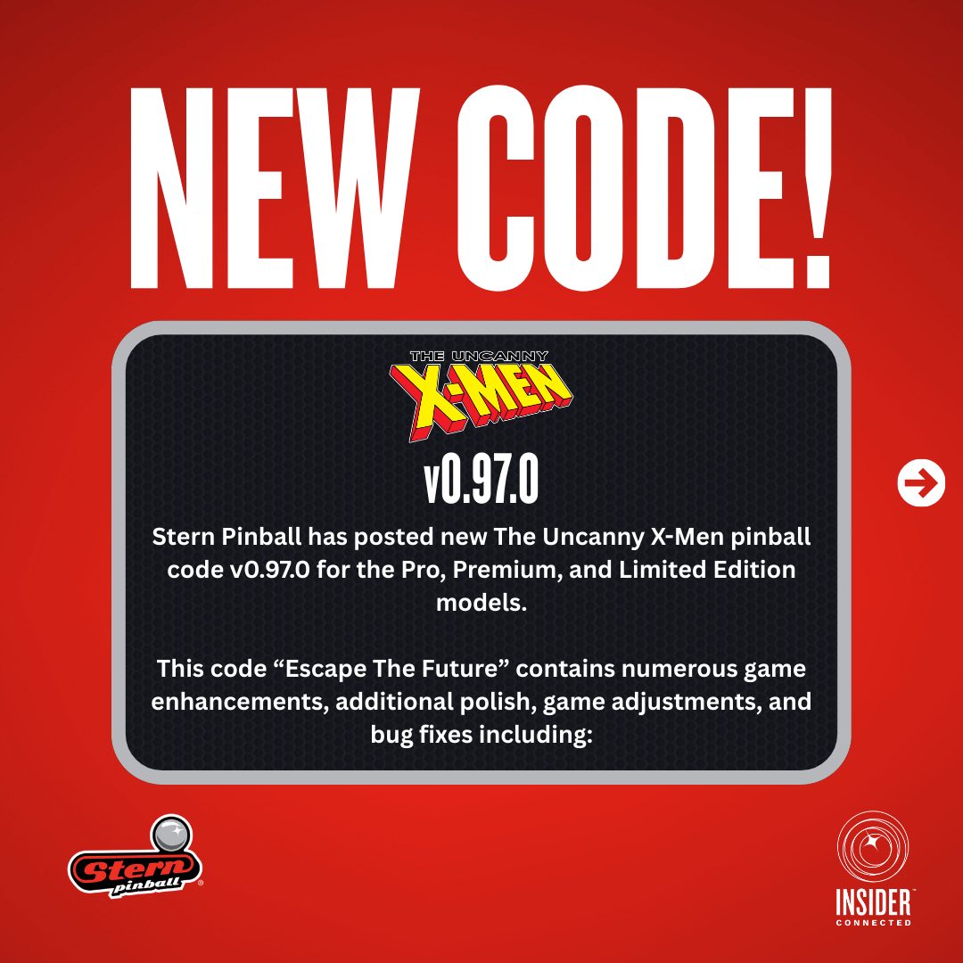 Stern Pinball - 🚨New code update! 🚨 Learn more about The... | Facebook