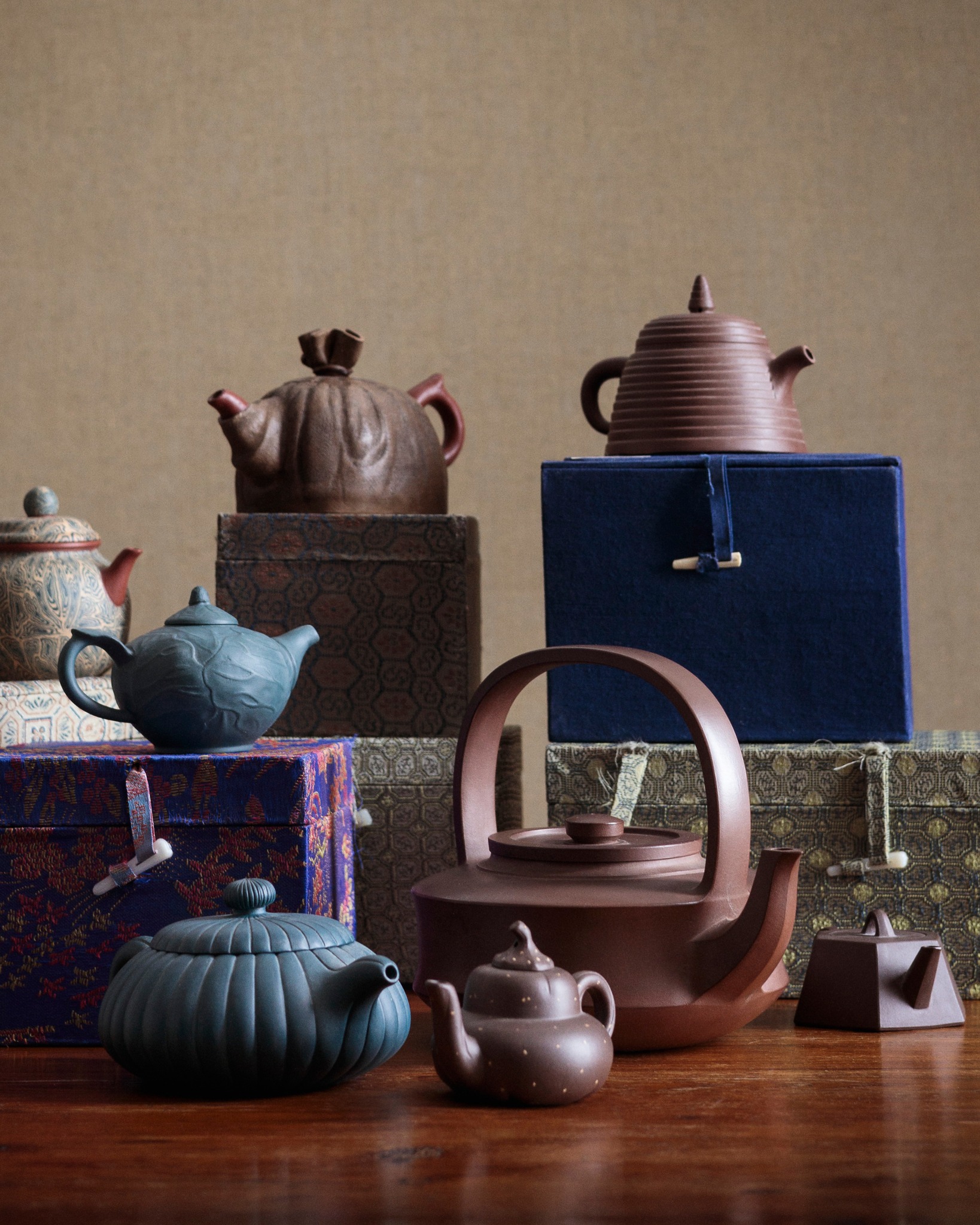 Yixing represents a unique Chinese ceramic tradition, with teapots 
