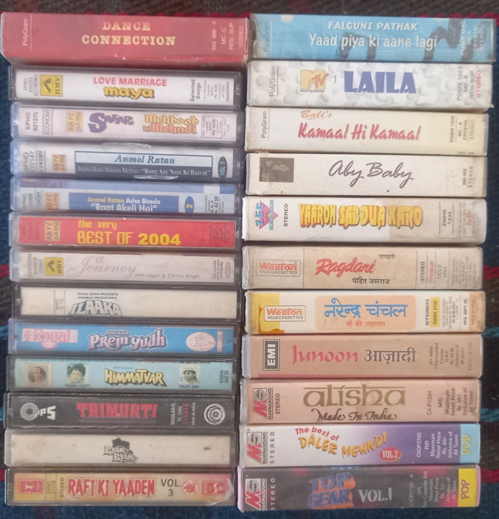 Thank you！ 80/-PAR PIC EACH HINDI MIX AUDIO CASSETTES SALE, 98729-13743.