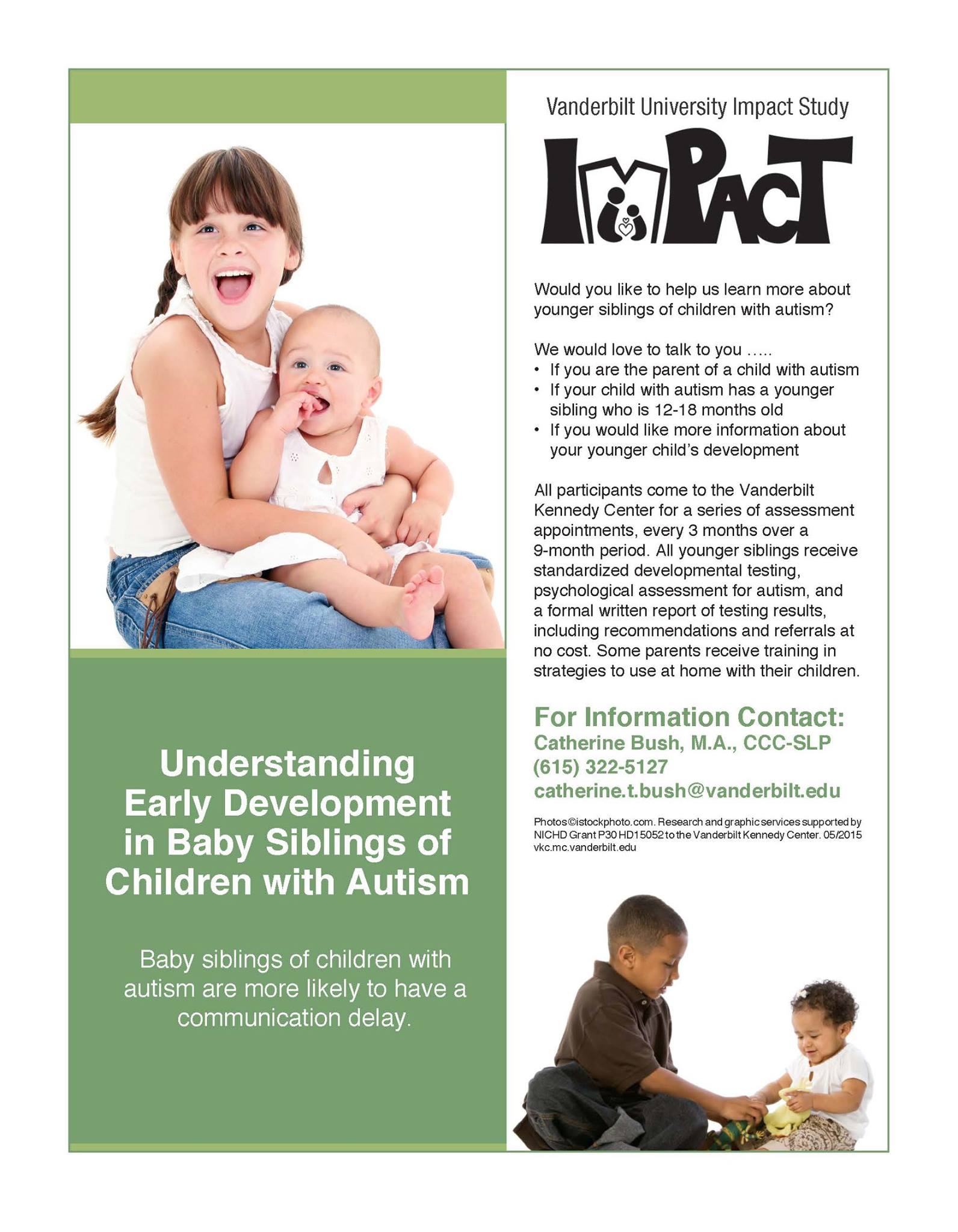 Research shows that younger siblings of children with autism have a ...