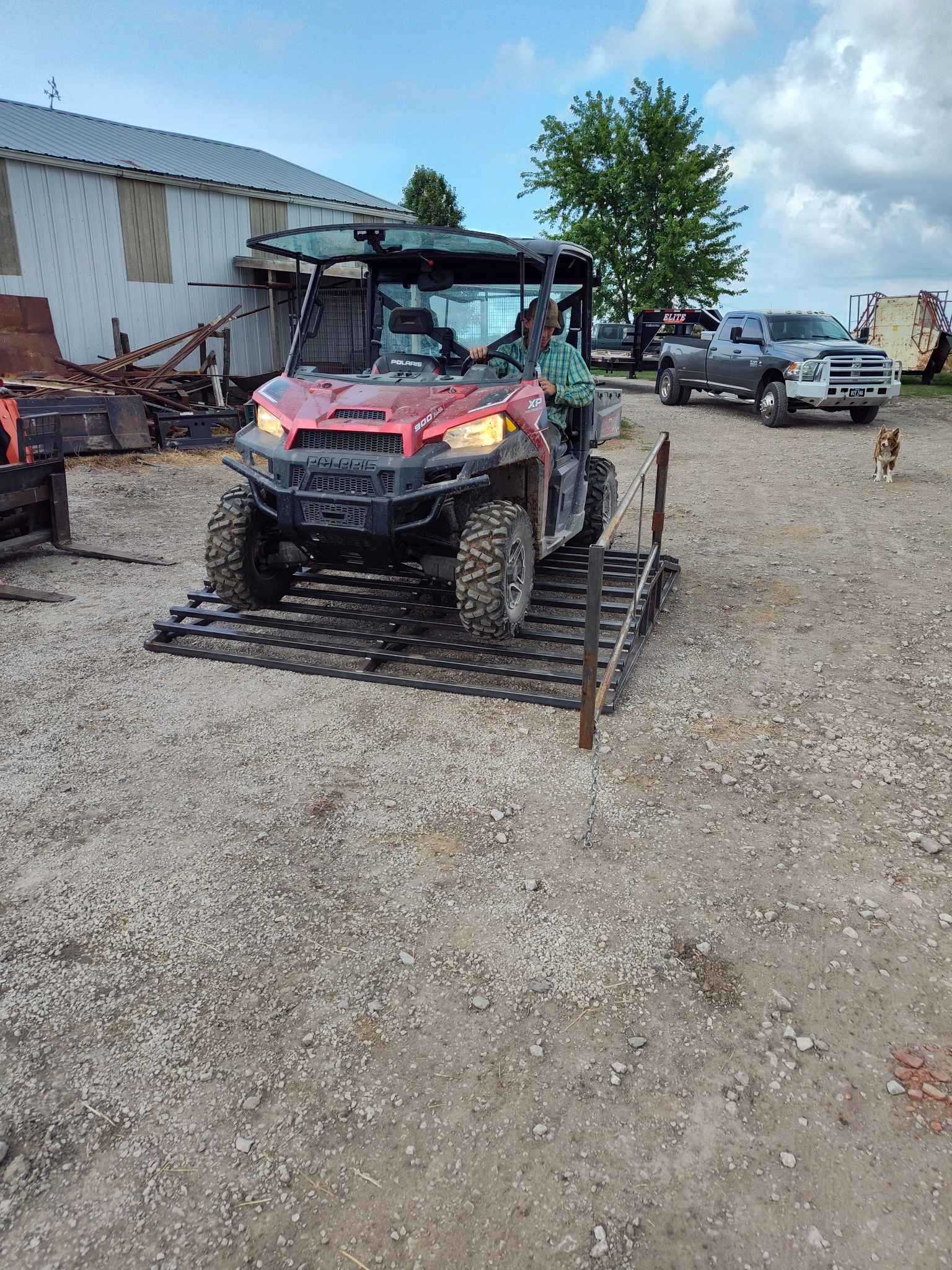 Drive over cattle guard ramps