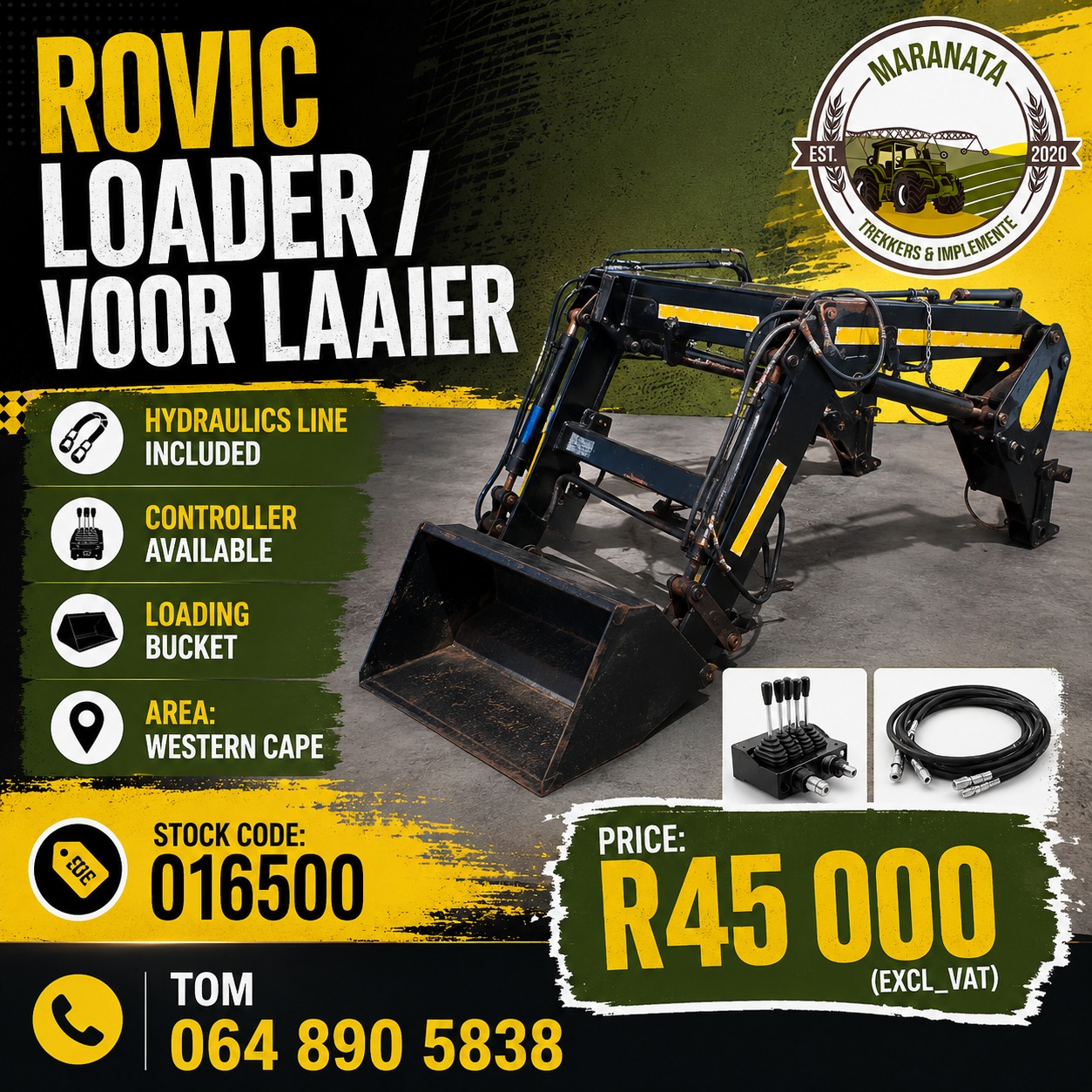Rovic Loader / Voor Laaier For Sale 𝑺𝒕𝒐𝒄𝒌 𝑪𝒐𝒅𝒆: 016500