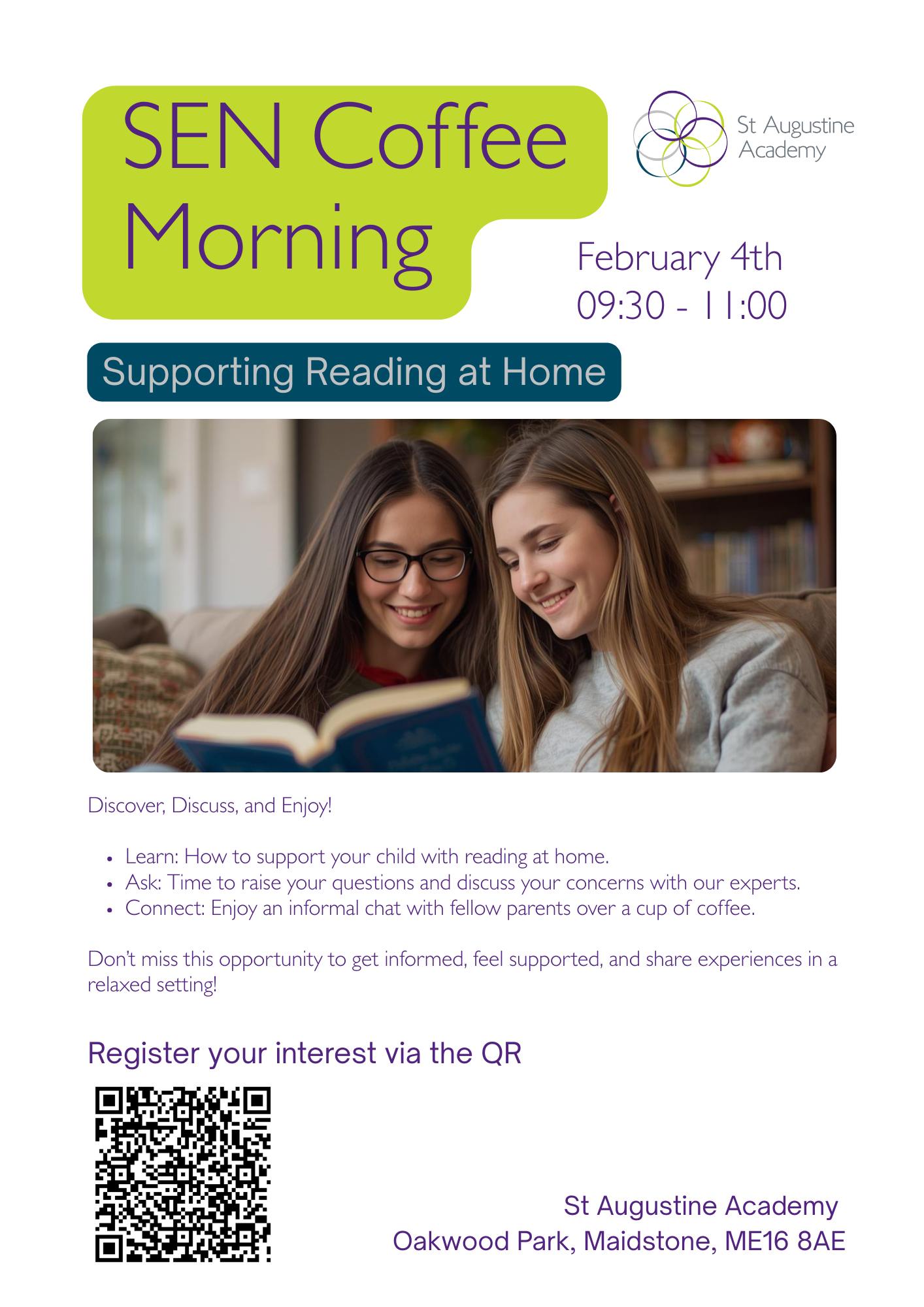 SEN Coffee Morning We’re pleased... - St Augustine Academy | Facebook