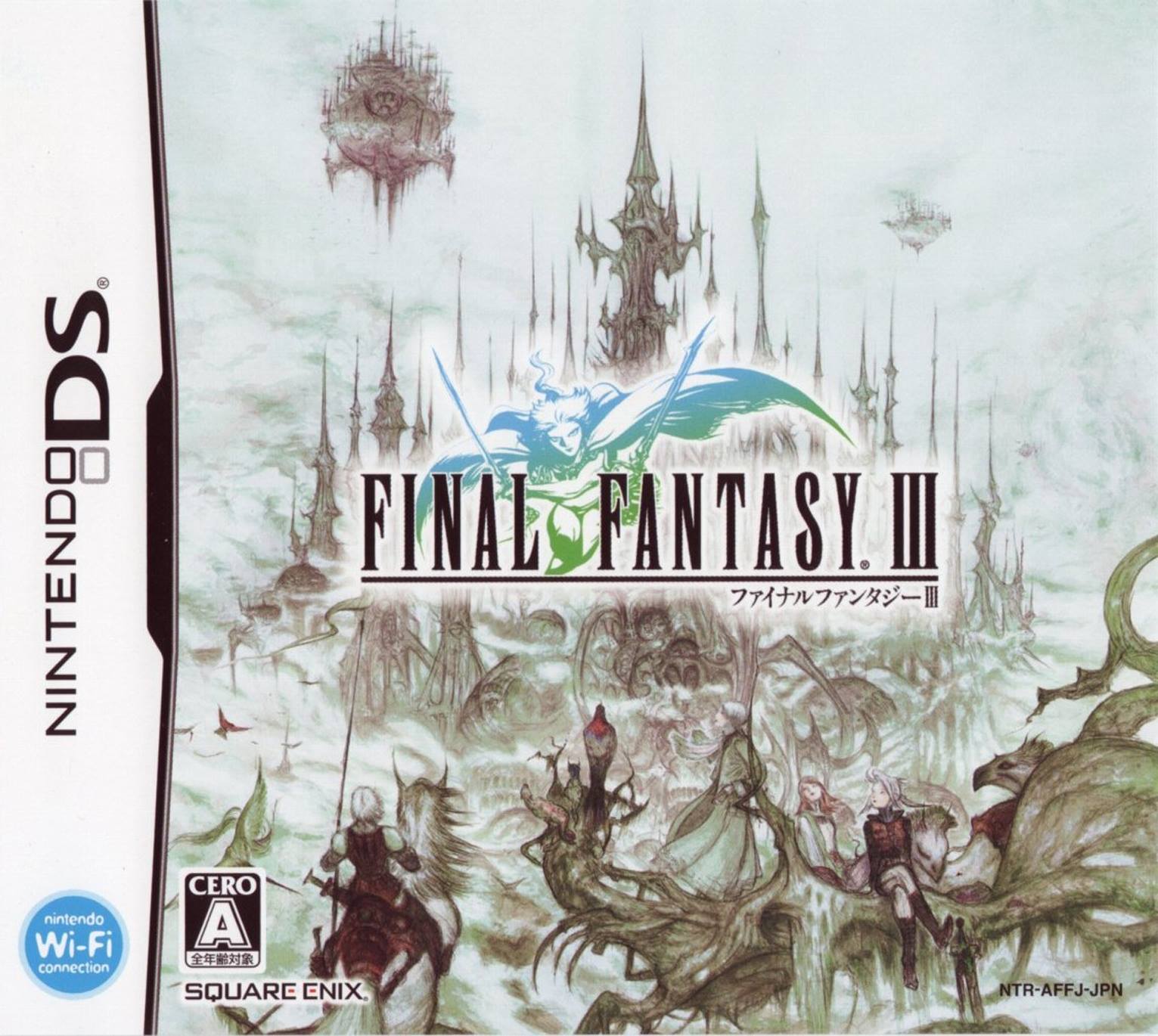 Final Fantasy III - DS Remake Promo Art by Yoshitaka Amano 