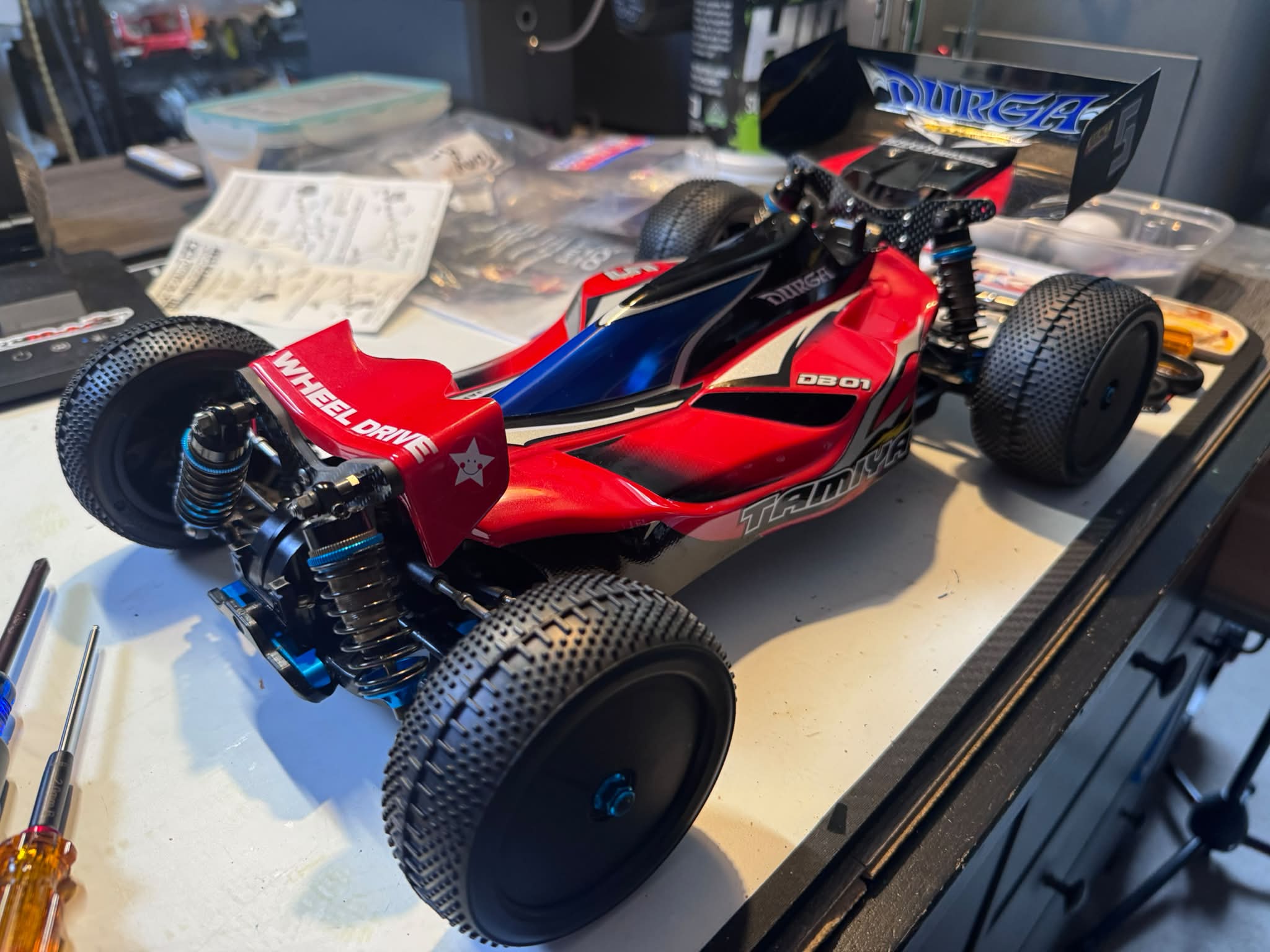 Tamiya DB-01 Durga carbon damper stay upgrade