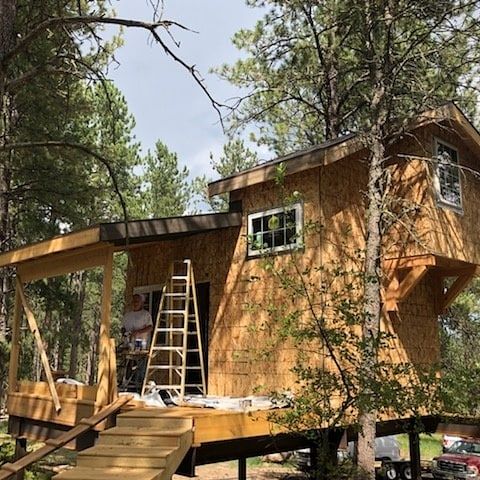 Our treehouses are finally... - Buffalo Ridge Camp Resort
