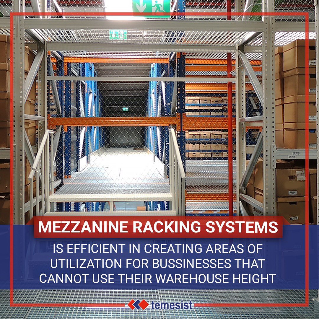 Temesist - 🇬🇧 Mezzanine racking system is efficient in... | Facebook