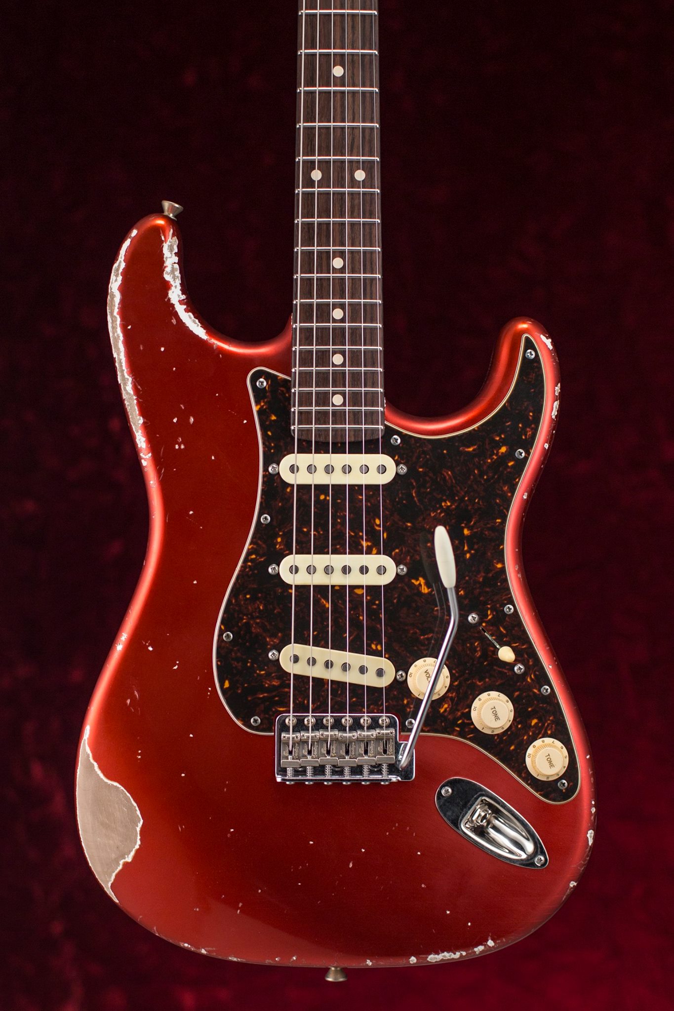 Xotic California Classic® XSC-1 Candy Apple Red Heavy Aged #347R 