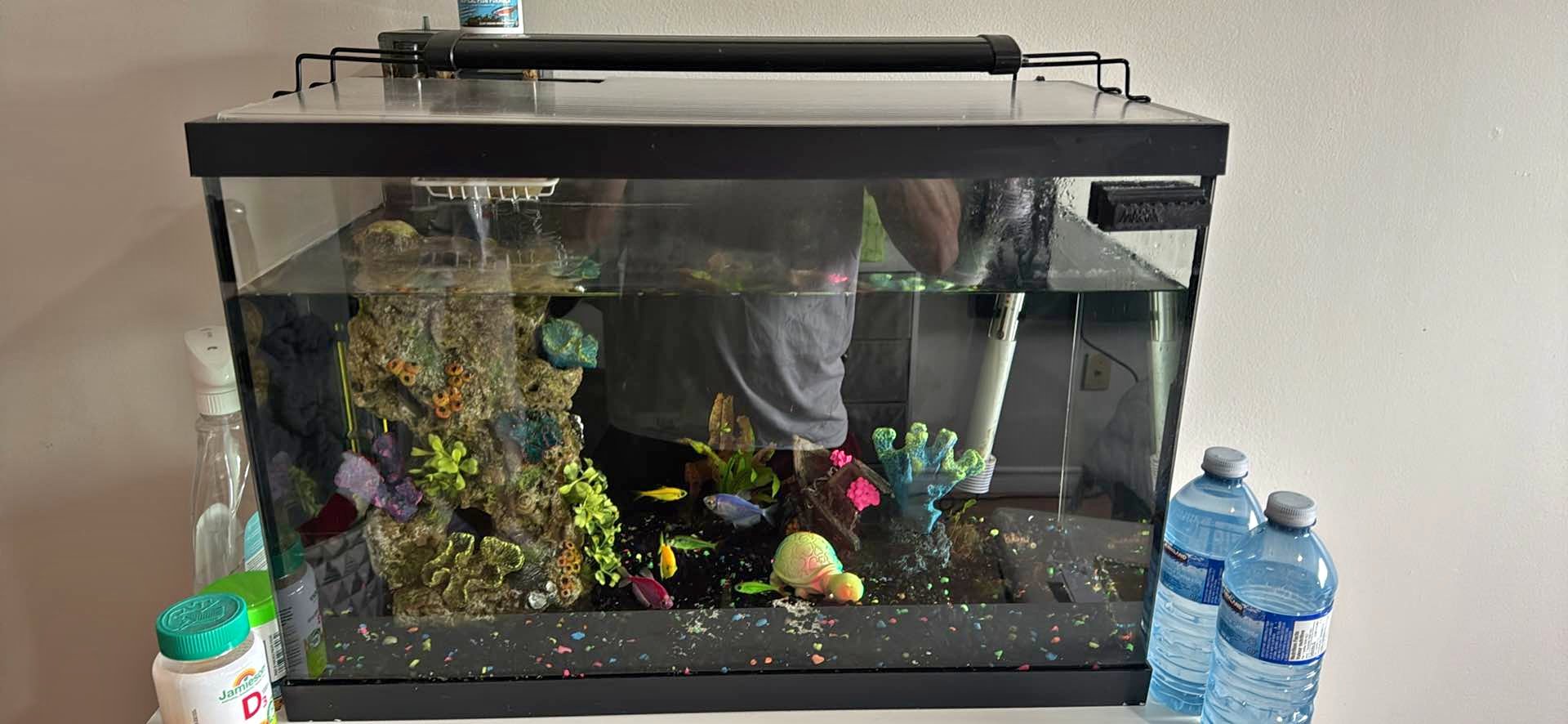 fish tank accessories toronto KyeeaDIY Decoration Submarine Aquarium Decorations Thematic Ornaments for Betta Cichlid Goldfish Resin Fish Tank Cave for Aquarium Décor - Aquarium Accessories: