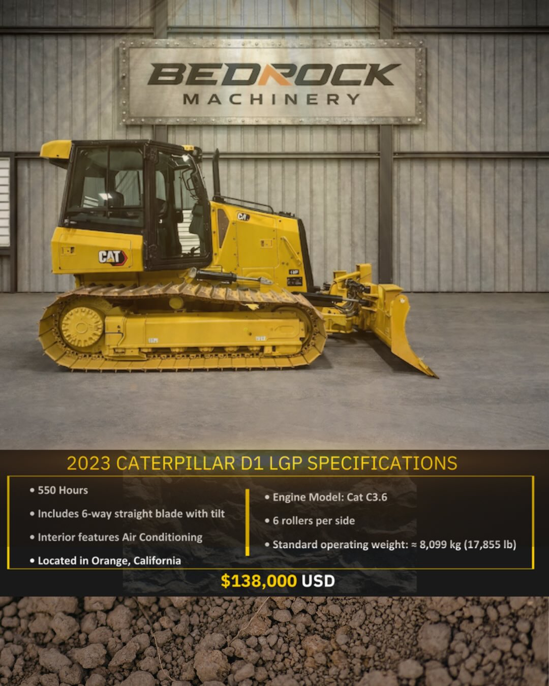 Bedrock - MS Ripper fits John Deere 850J 850C Bulldozer Features: Multi ...