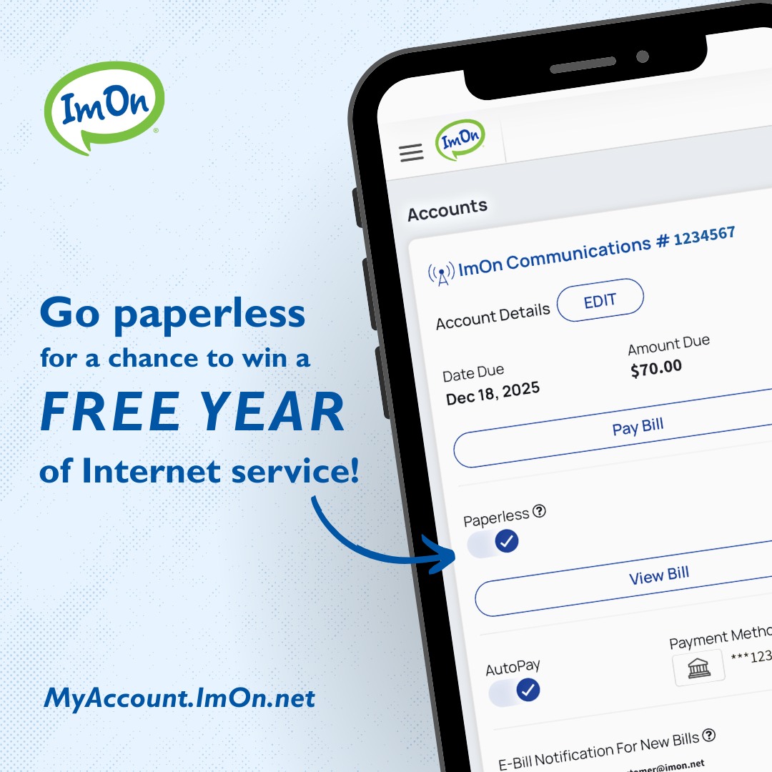 ImOn - 📣 ImOn customers: This is your sign to switch to paperless ...