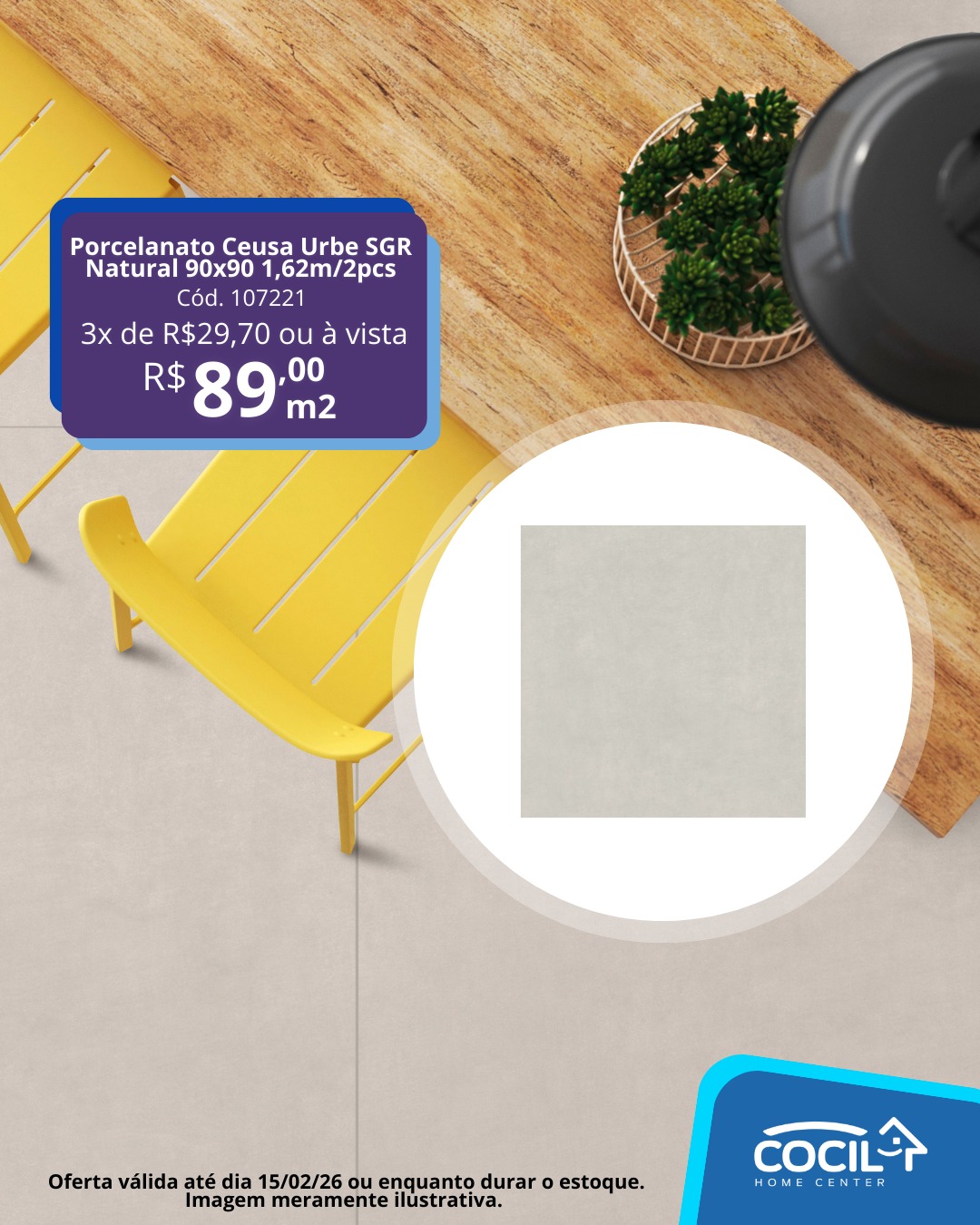 Cocil - O Porcelanato Ceusa Urbe SGR Natural é perfeito para quem busca ...