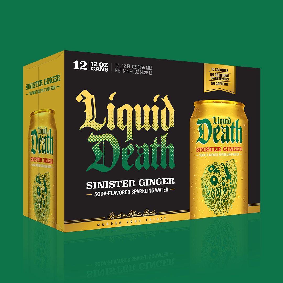 NEW Sinister Ginger now on Amazon. Ginger ale used to be something you could only enjoy mid-flight or to mask booze, but with just 10 calories per can and huge ginger flavor