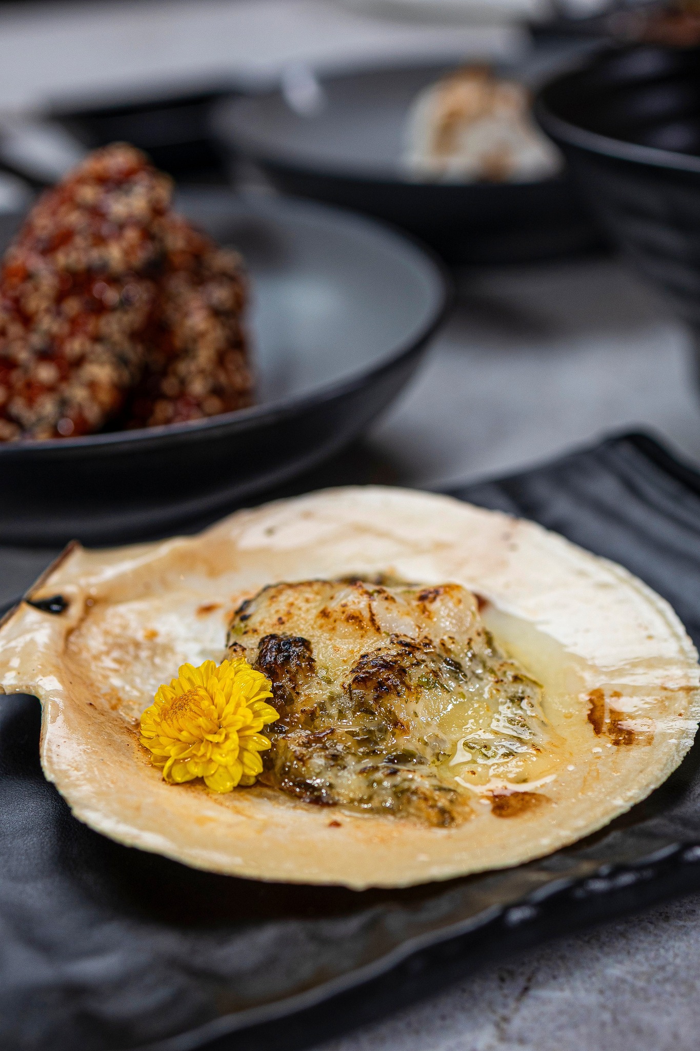 Grilled half-shell scallops with... - Spring Sushi Hamilton | Facebook
