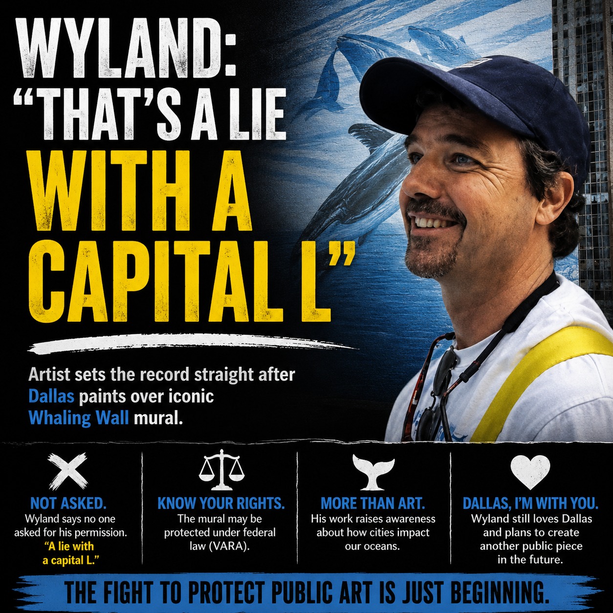 They picked the wrong artist.” Conservationist artist Wyland is