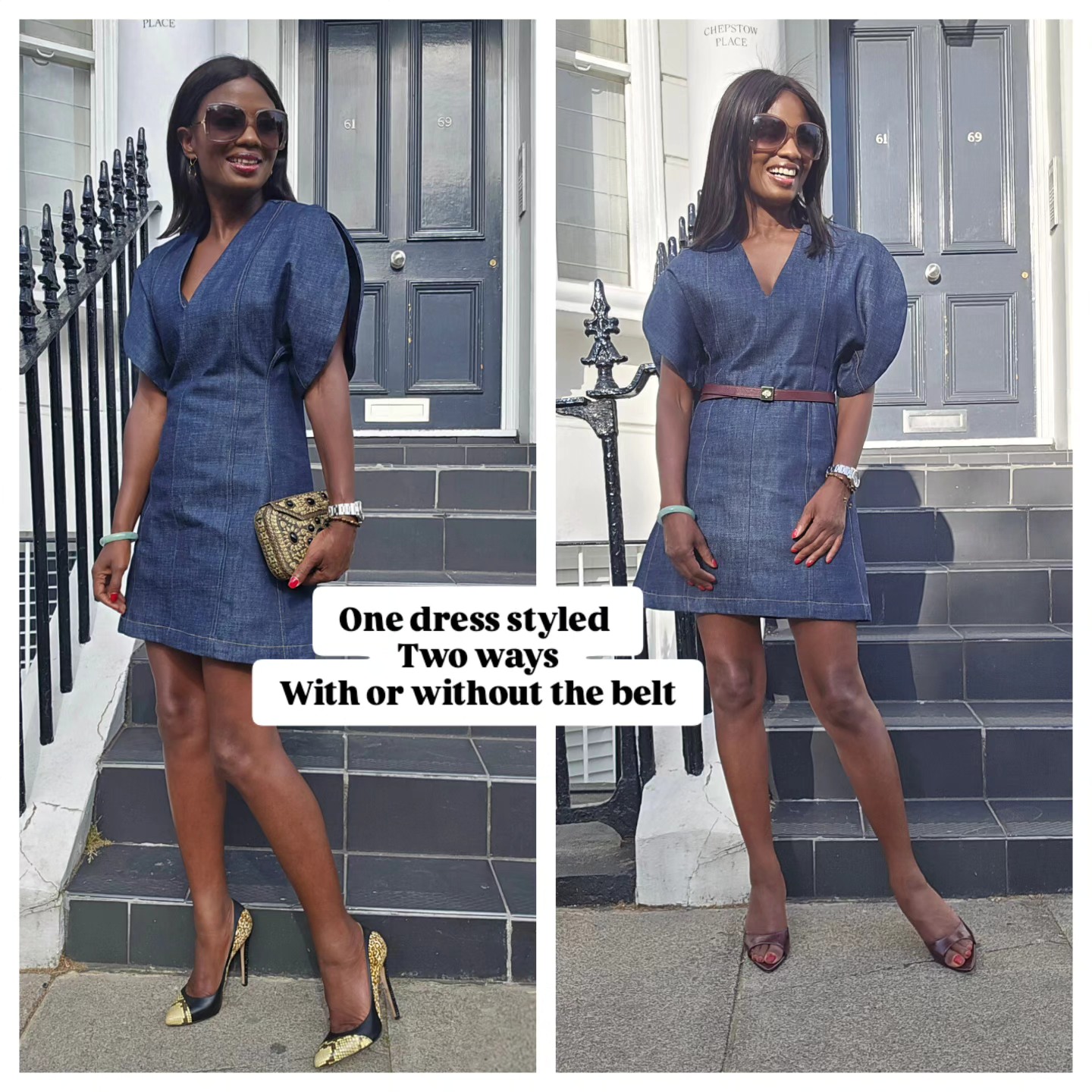 denim dress zara sale One dress. Two completely different looks. I found this for just £10 iin the and knew it would be one of those pieces I could style in lots DENIM OBSESSION Necklace Length:18 inches Long Sleeve Bec And Z1975 denim midi dress