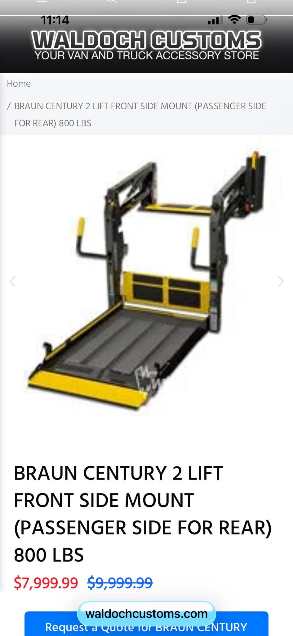 Vehicle Wheelchair Lift - Weight Lifting Machines & Racks - Flanders ...