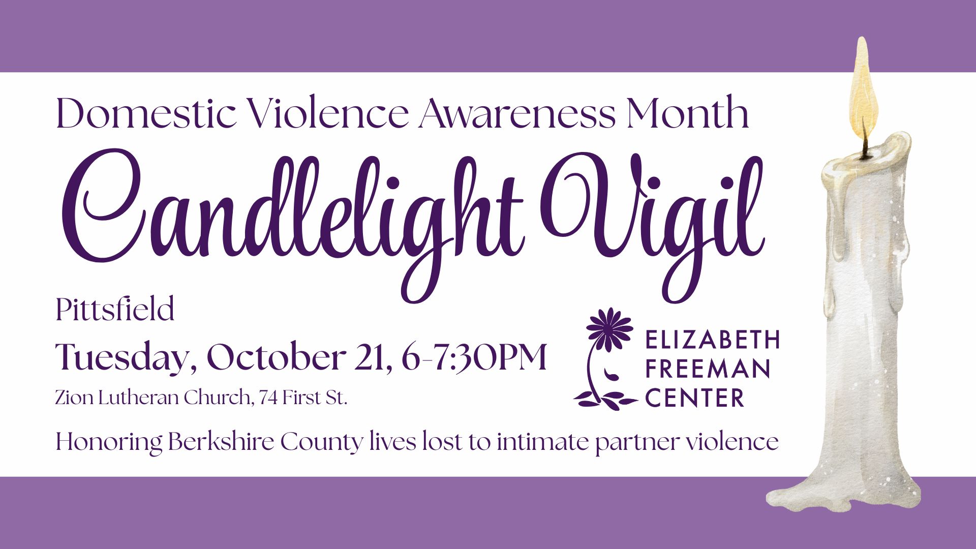 Domestic Violence Awareness Month Candlelight Vigil