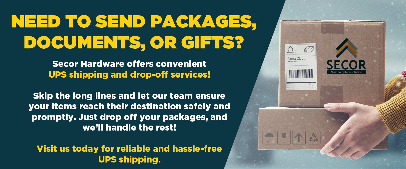 Secor - Need to send a package? 📦 Skip the long lines and drop off your ...