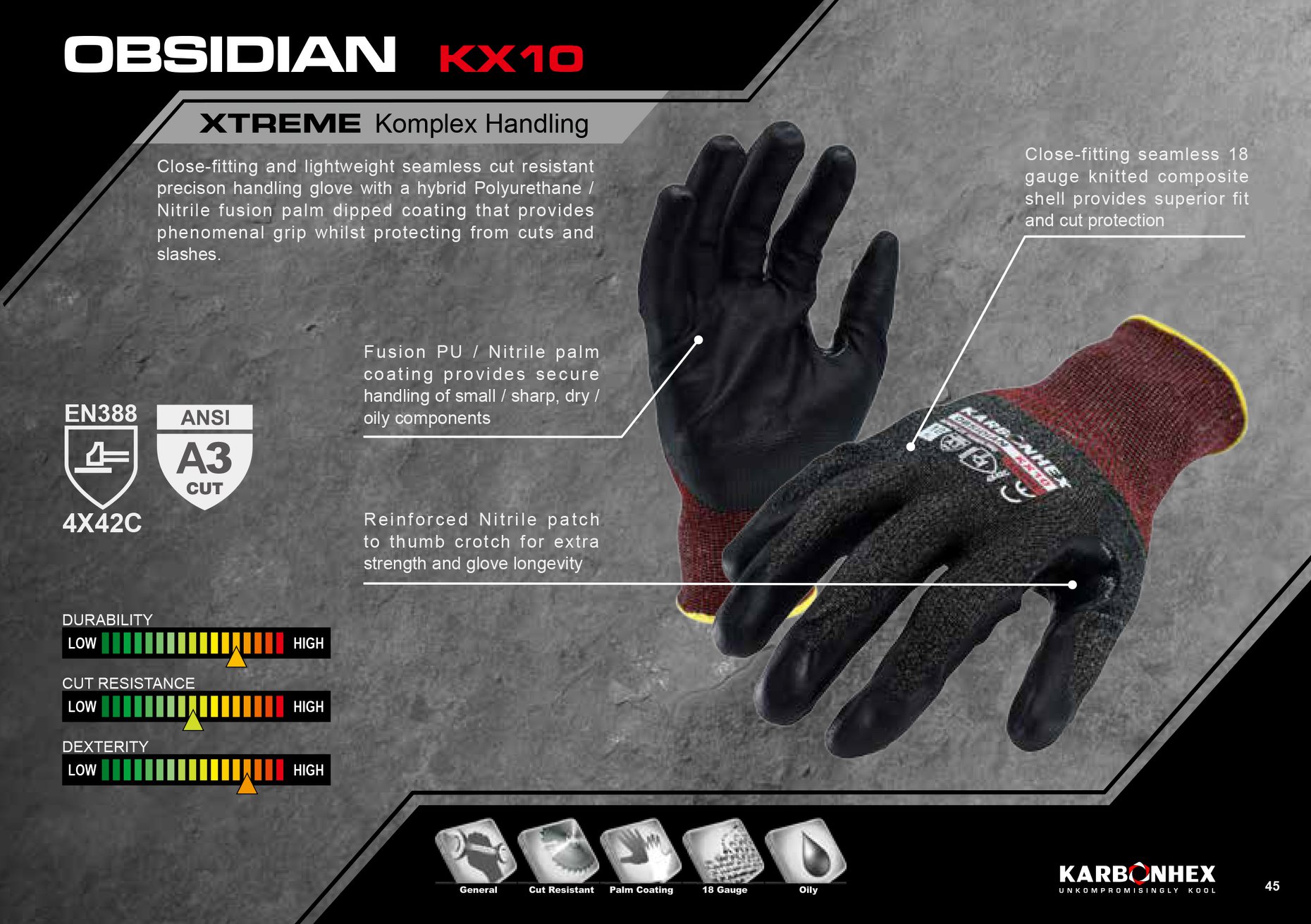 -Close-fitting and lightweight seamless #CutLevel5 #precision handling ...