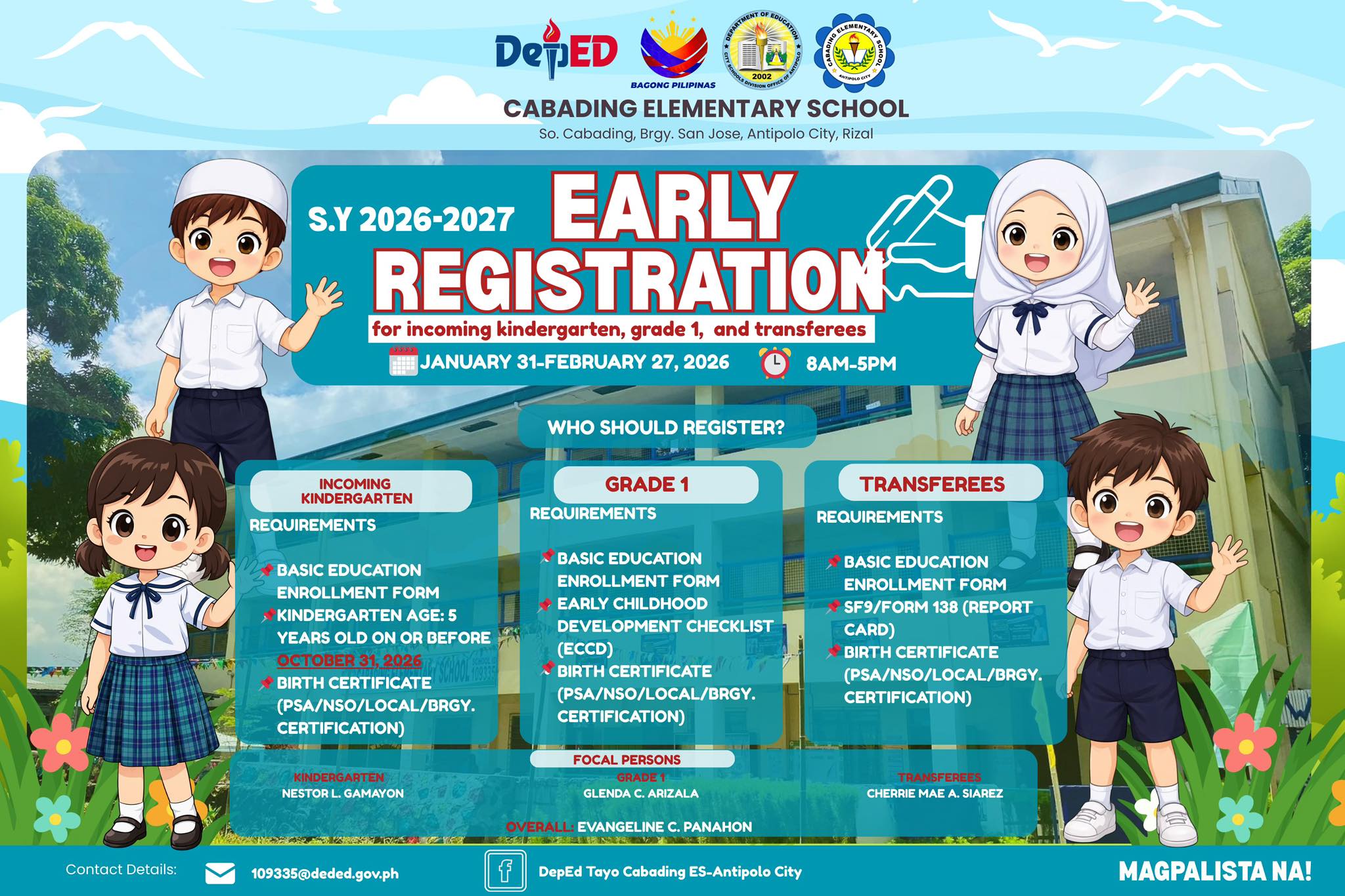 DepEd - 📣 EARLY REGISTRATION FOR S.Y 2026-2027 📣 Inaanyayahan po ng ...