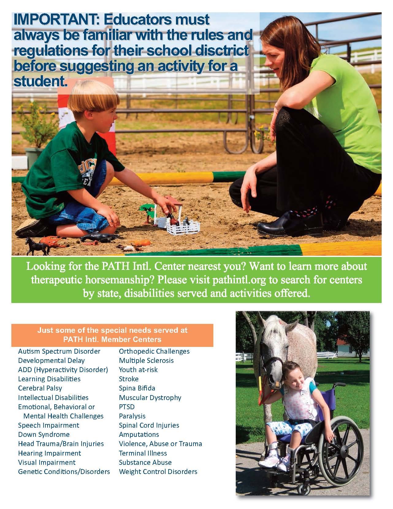 Check out the new Teacher Fact Sheet... - PATH Intl. Region 8
