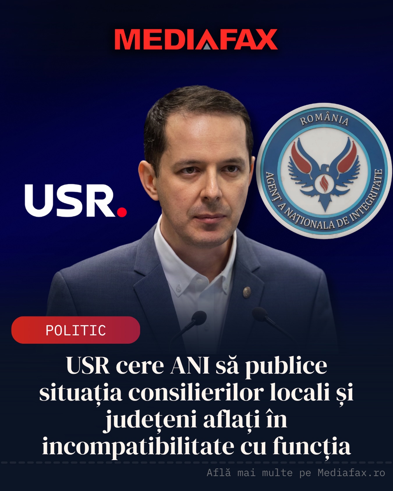 USR requests transparency from the National Integrity Agency regarding local and county councilors