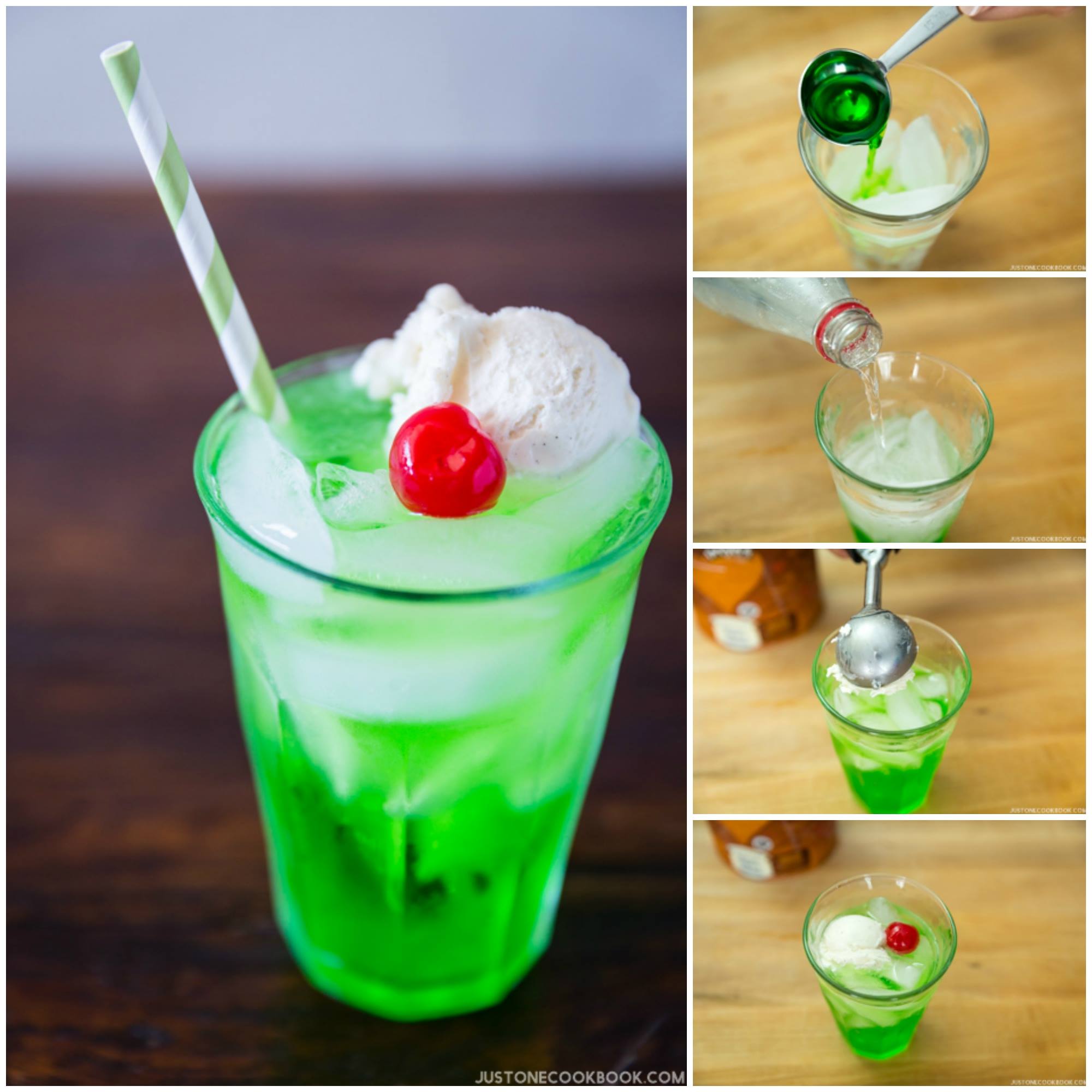 Cream Soda (クリームソーダ) is reminiscent of old-school diner 