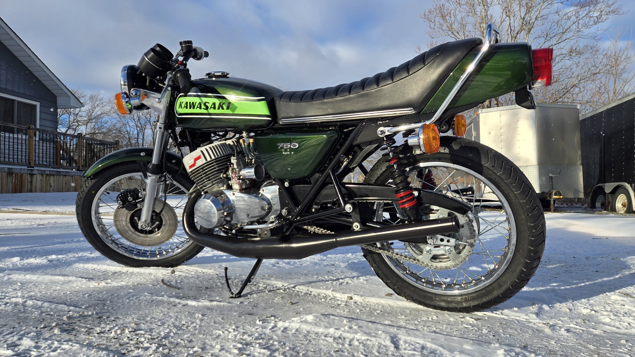 1974 Kawasaki H2 750 with Fast by Gast performance build for sale