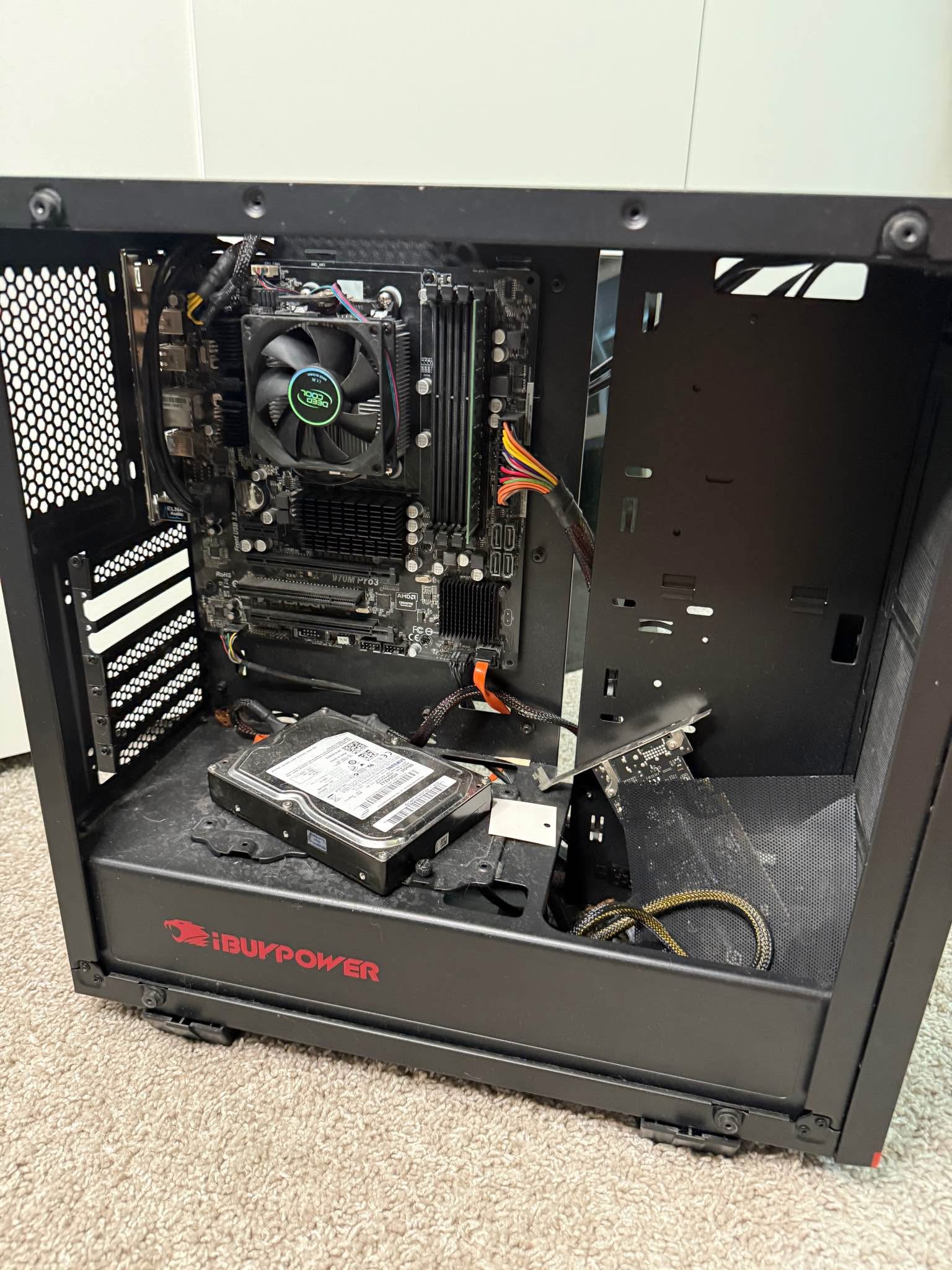 Gaming Computer tower (iBuyPower), motherboard and includes ...