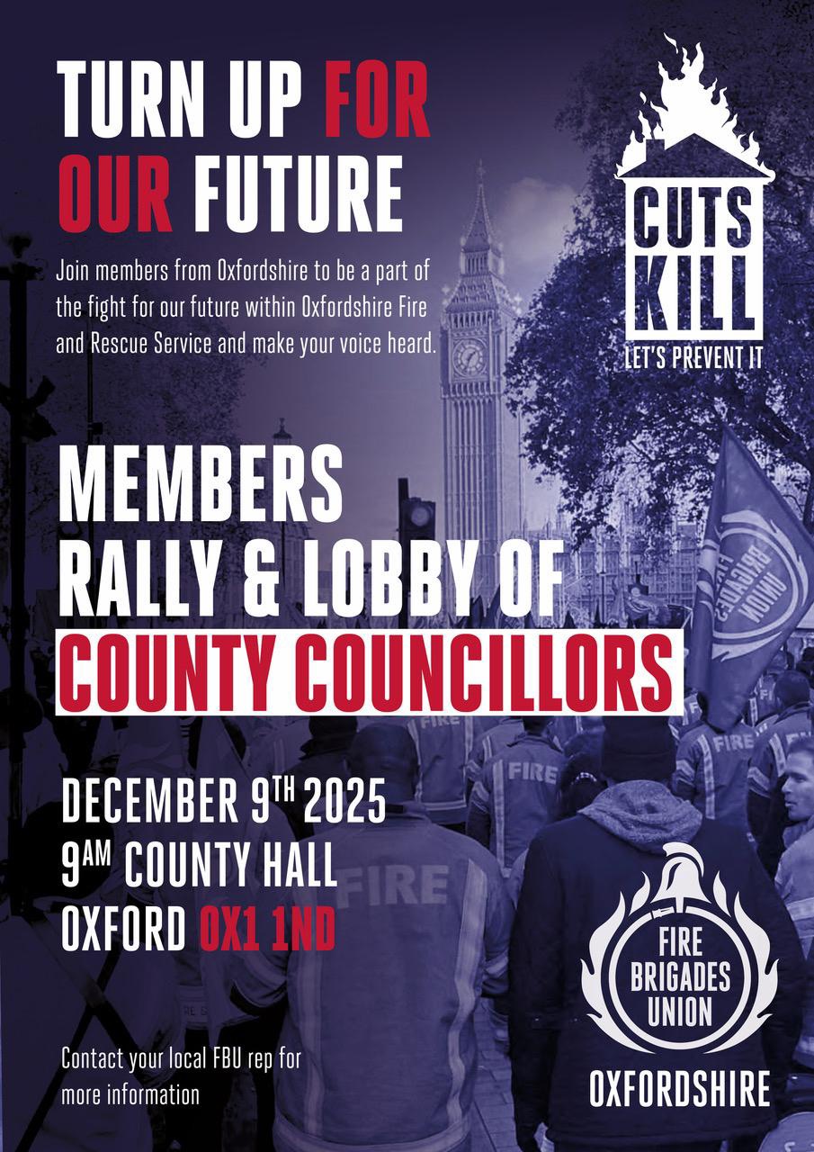 Cuts Kill - Save Our Fire Service Council Lobby