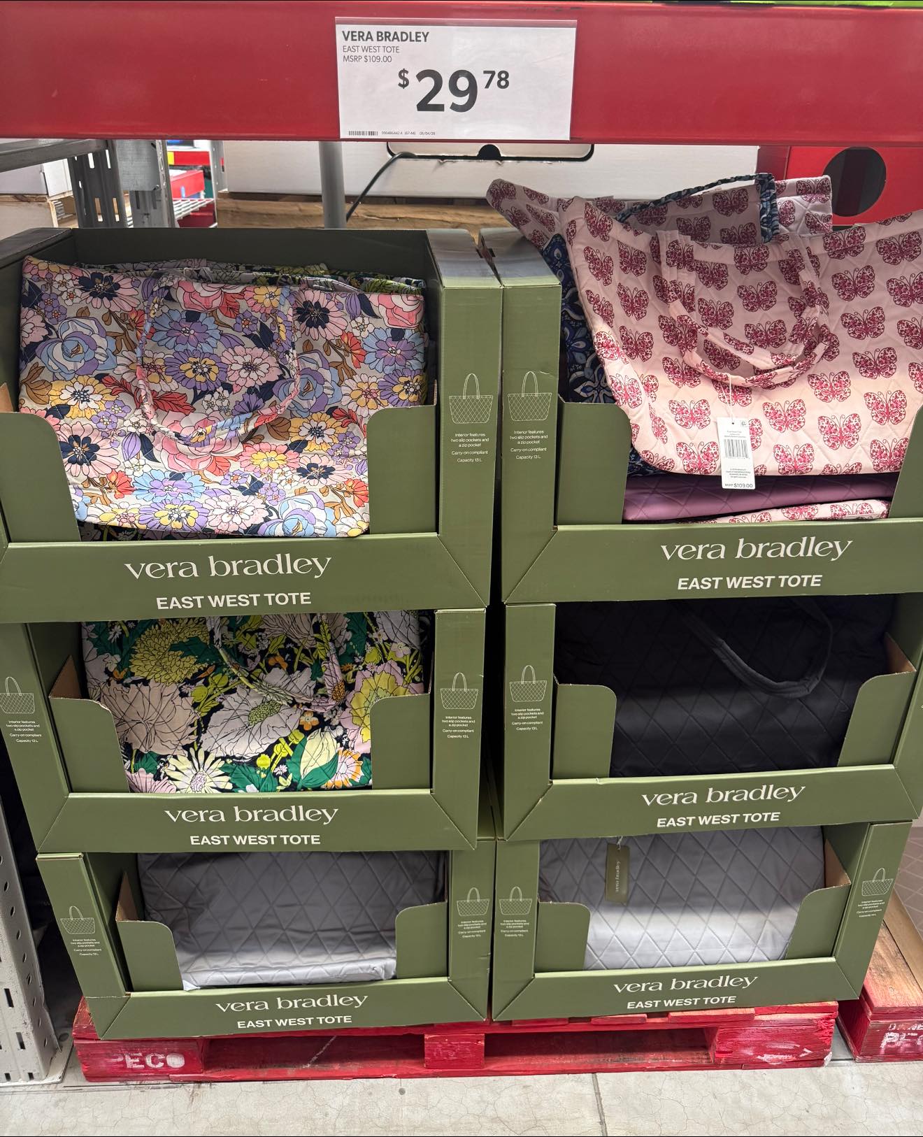 I found more of the Vera Bradley totes at Sam's Club! They are