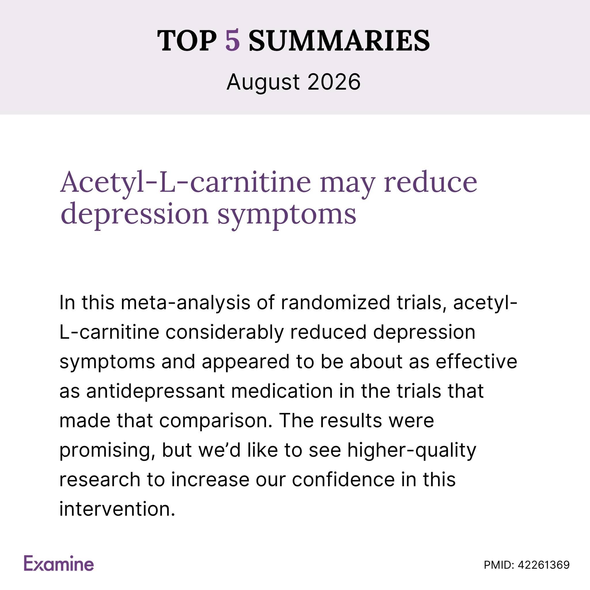 examine l carnitine Examine.com (@Examinecom) • Facebook MOTS-c 40mg loss of elasticity Quantity:2 bottles