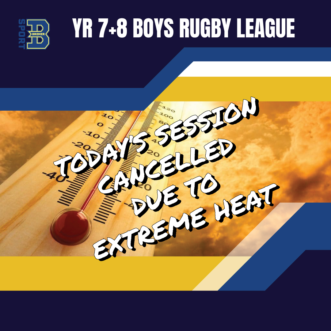 Bremer - ⚠️ Practice Cancelled Due To Extreme Heat ⚠️ 🔥☀️ With the ...