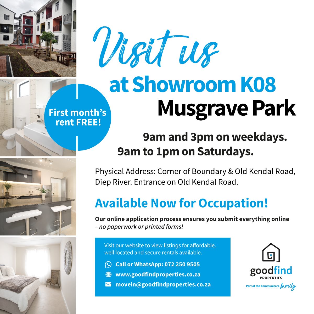 Communicare - First Month rent free! We have our two show rooms open ...