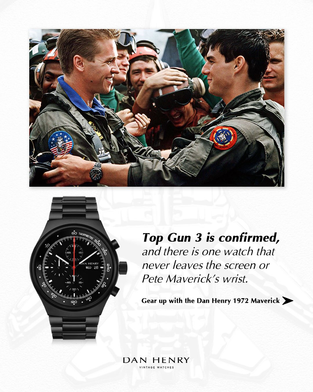 Top Gun 3 is confirmed, and there is one watch style that never