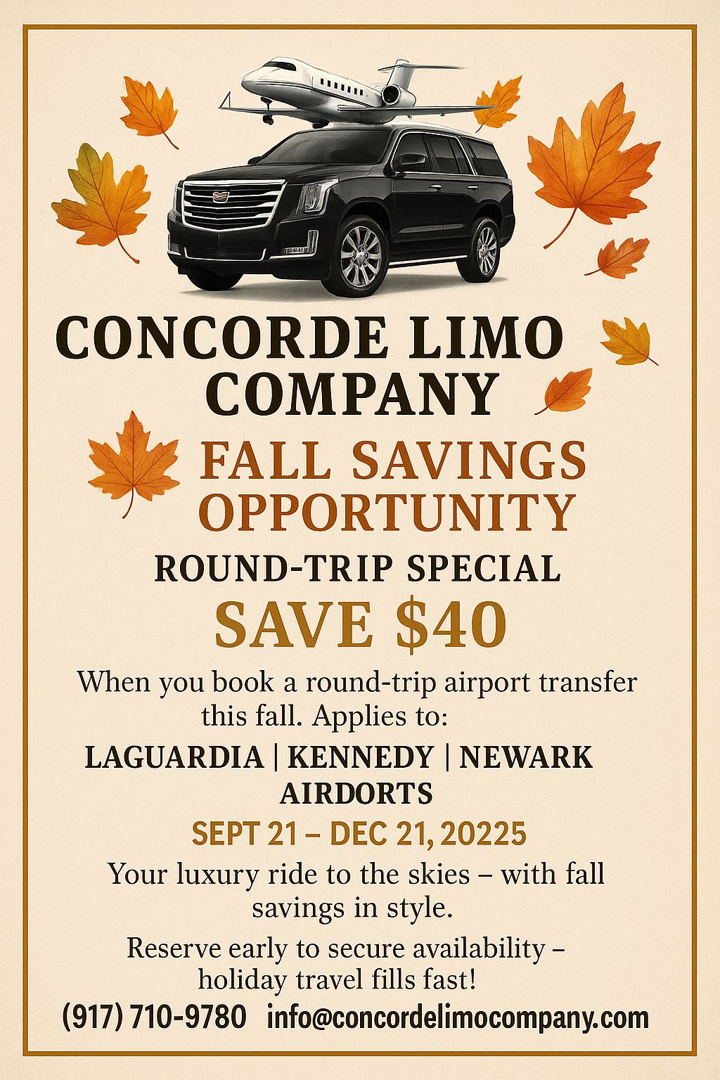 Fall Saving Opportunity - Round Trip Special