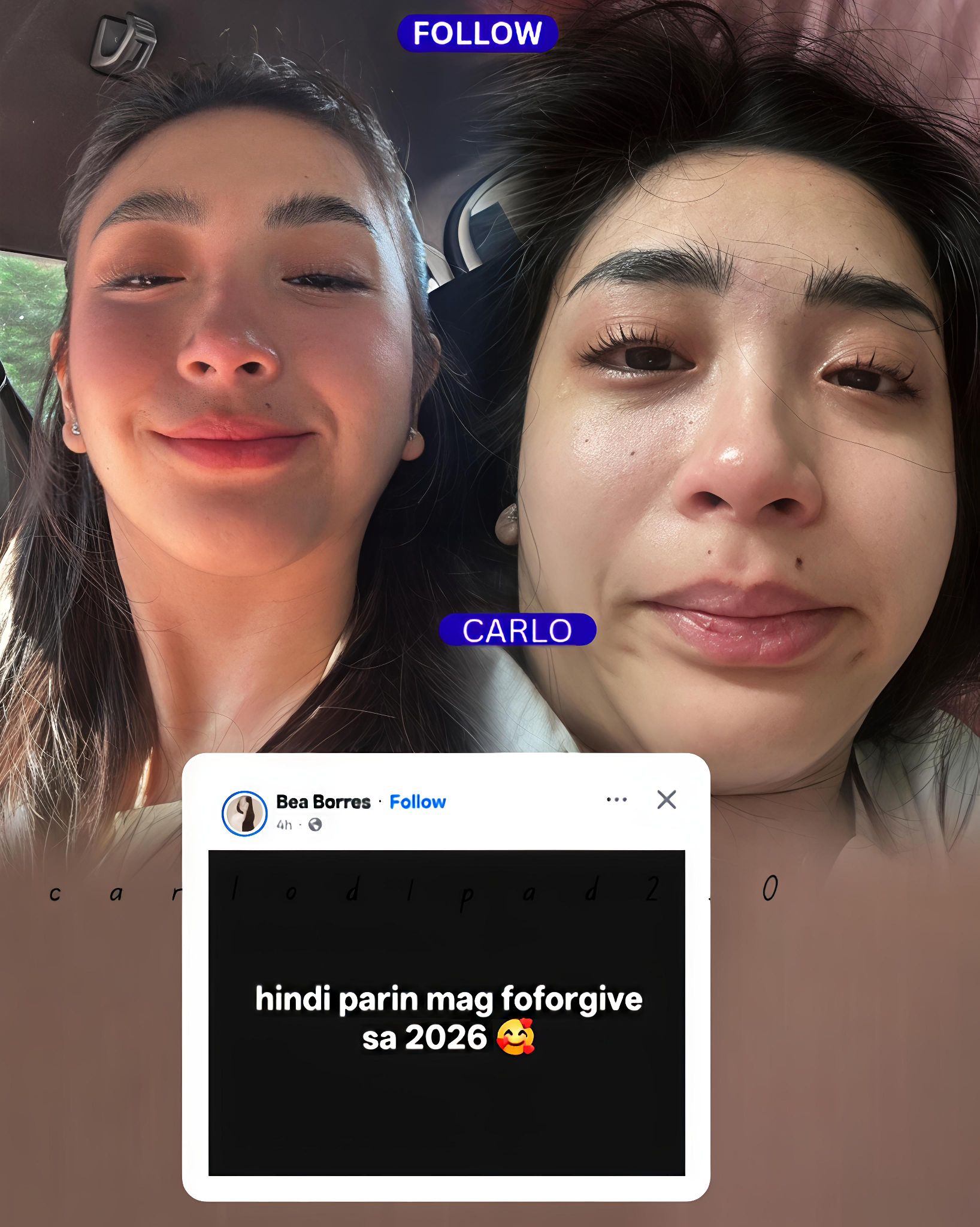 Carlo - Bea Borres welcomed the new year with a sincere and ...