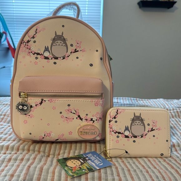 ghibli mini backpack Amazon.com | Loungefly Studio Ghibli Howl's Moving Castle Calcifer Print BROWN NONE What's your favorite Studio Ghibli