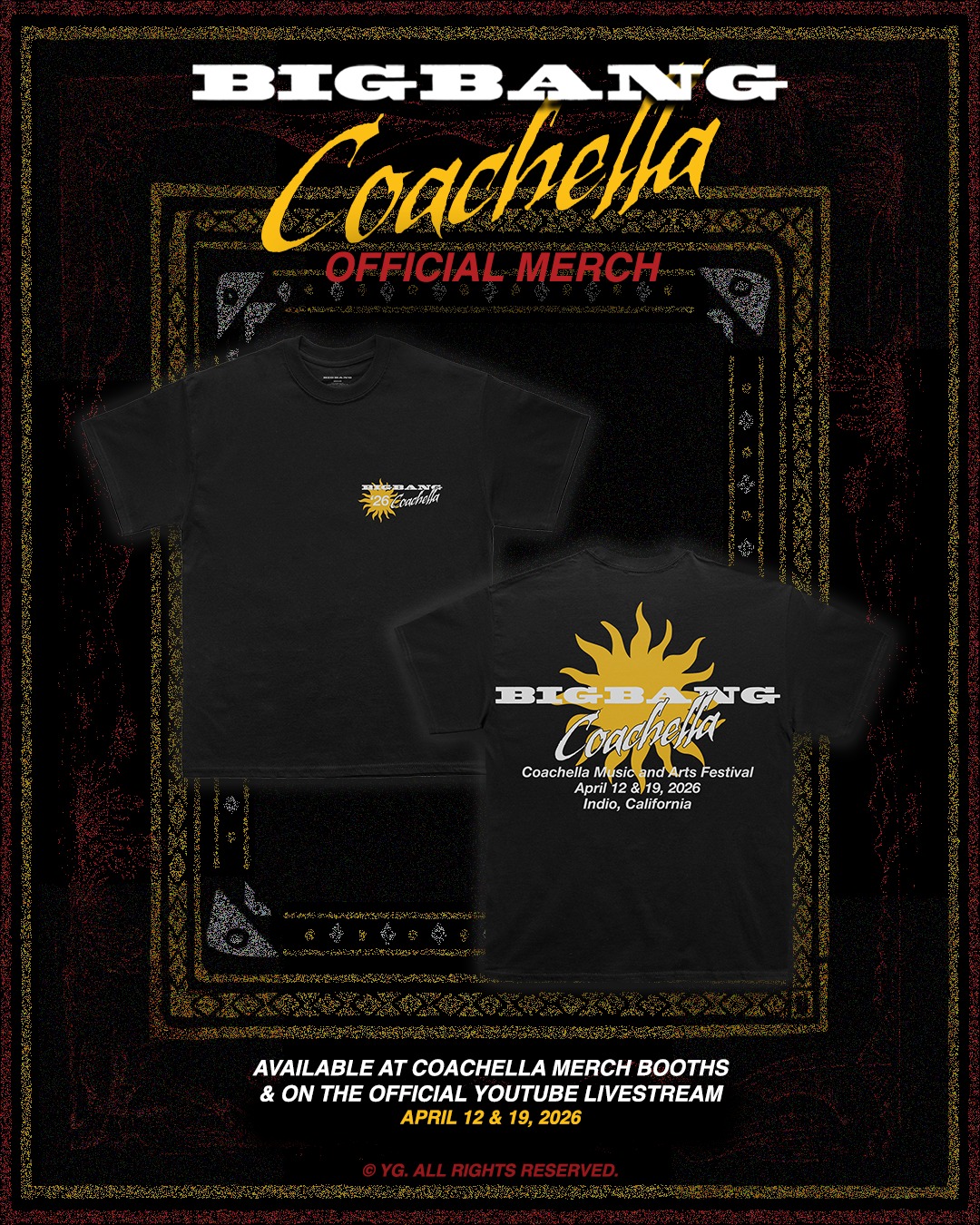 🌵 BIGBANG takes Coachella. A limited capsule designed for the
