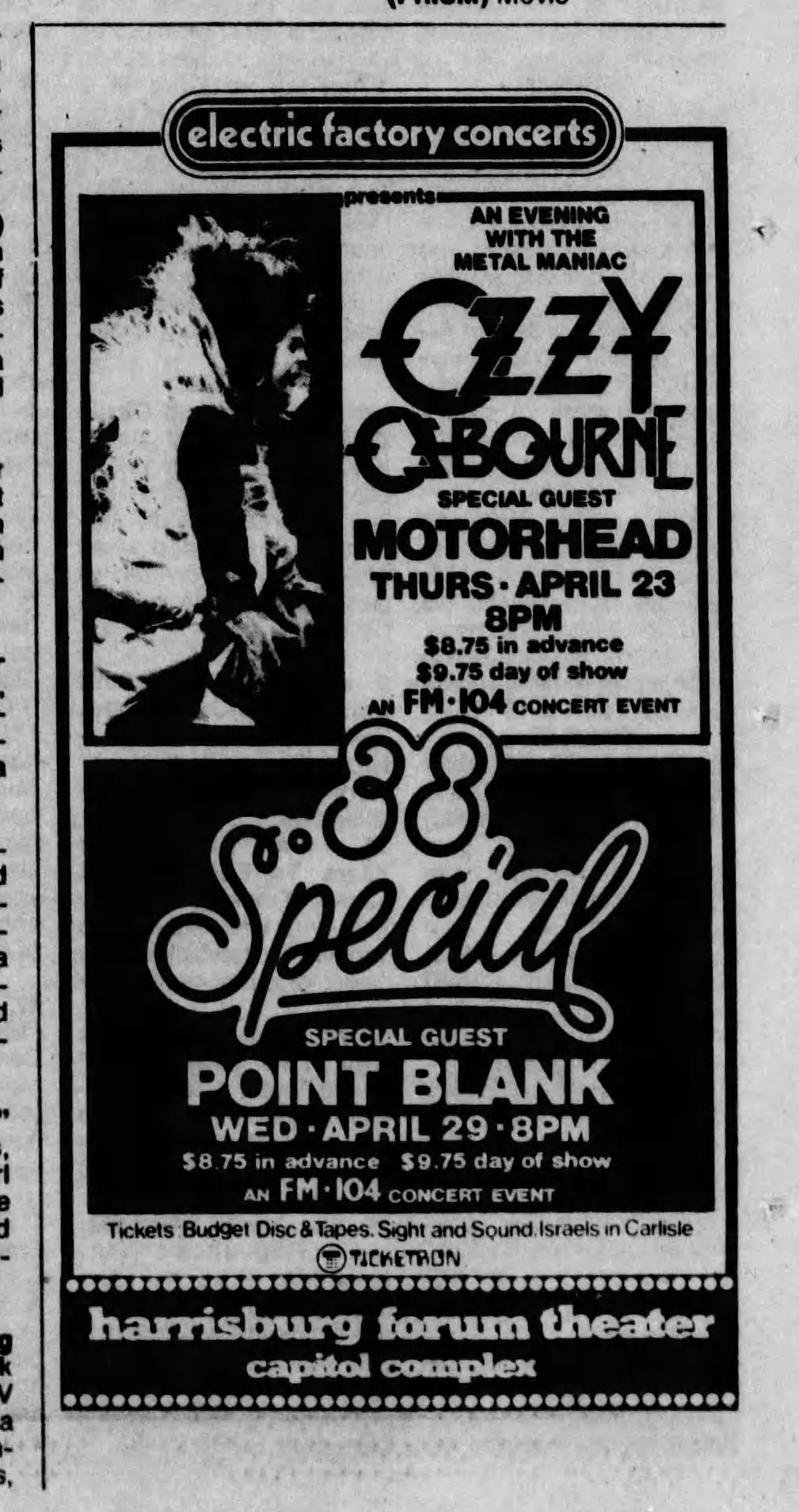 On this date in 1981: The 'Blizzard Of Ozz' tour brought Ozzy